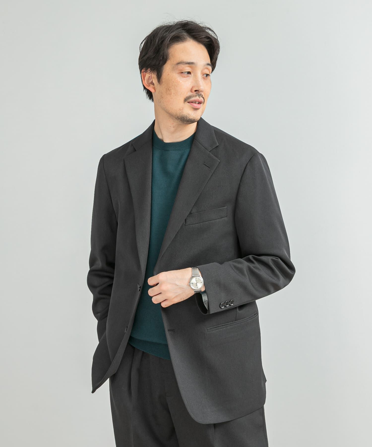 【アーバンリサーチ/URBAN RESEARCH】 LIFE STYLE TAILOR レトロヘリンボンストレッチジャケット