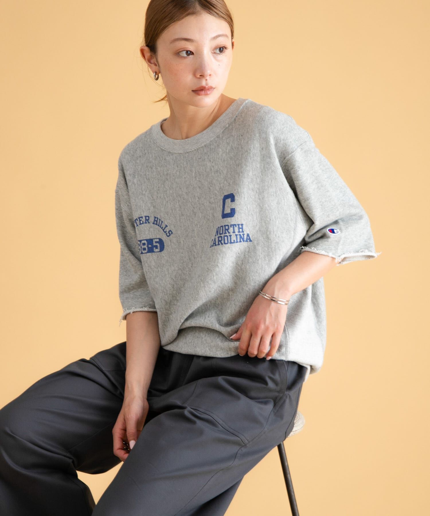 別注】＜Champion＞プリント スウェットプルオーバー（BEAUTY&YOUTH