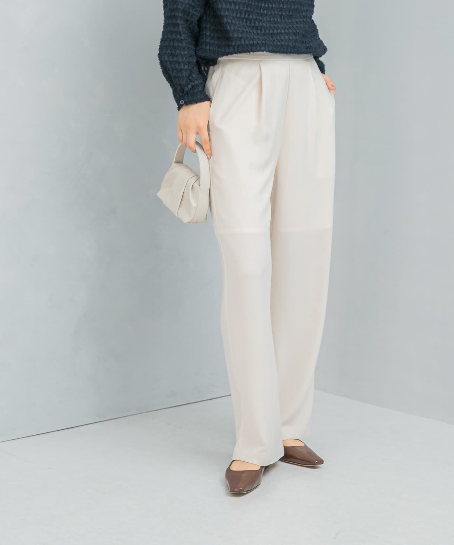 【アーバンリサーチ/URBAN RESEARCH】 ストレッチジョーゼットイージーパンツ