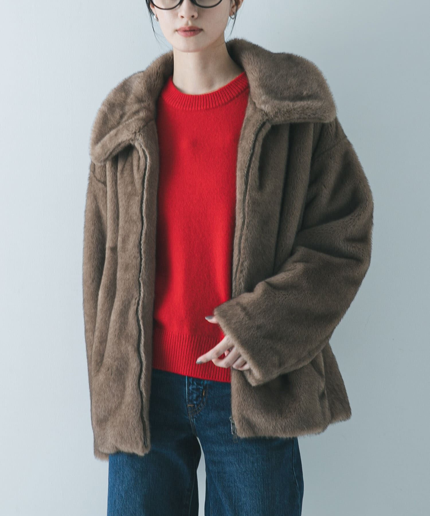 【アーバンリサーチ/URBAN RESEARCH】 ミンクライクファーブルゾン