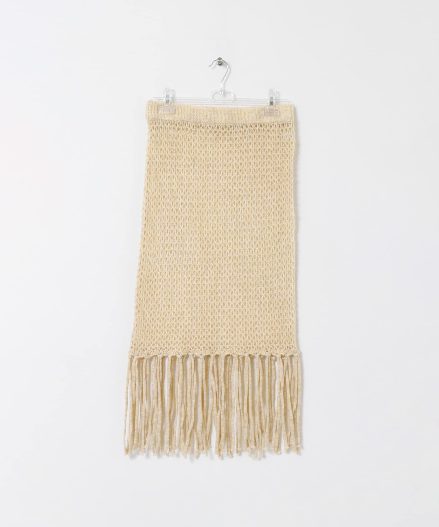 【アーバンリサーチ/URBAN RESEARCH】 fringe mesh skirt