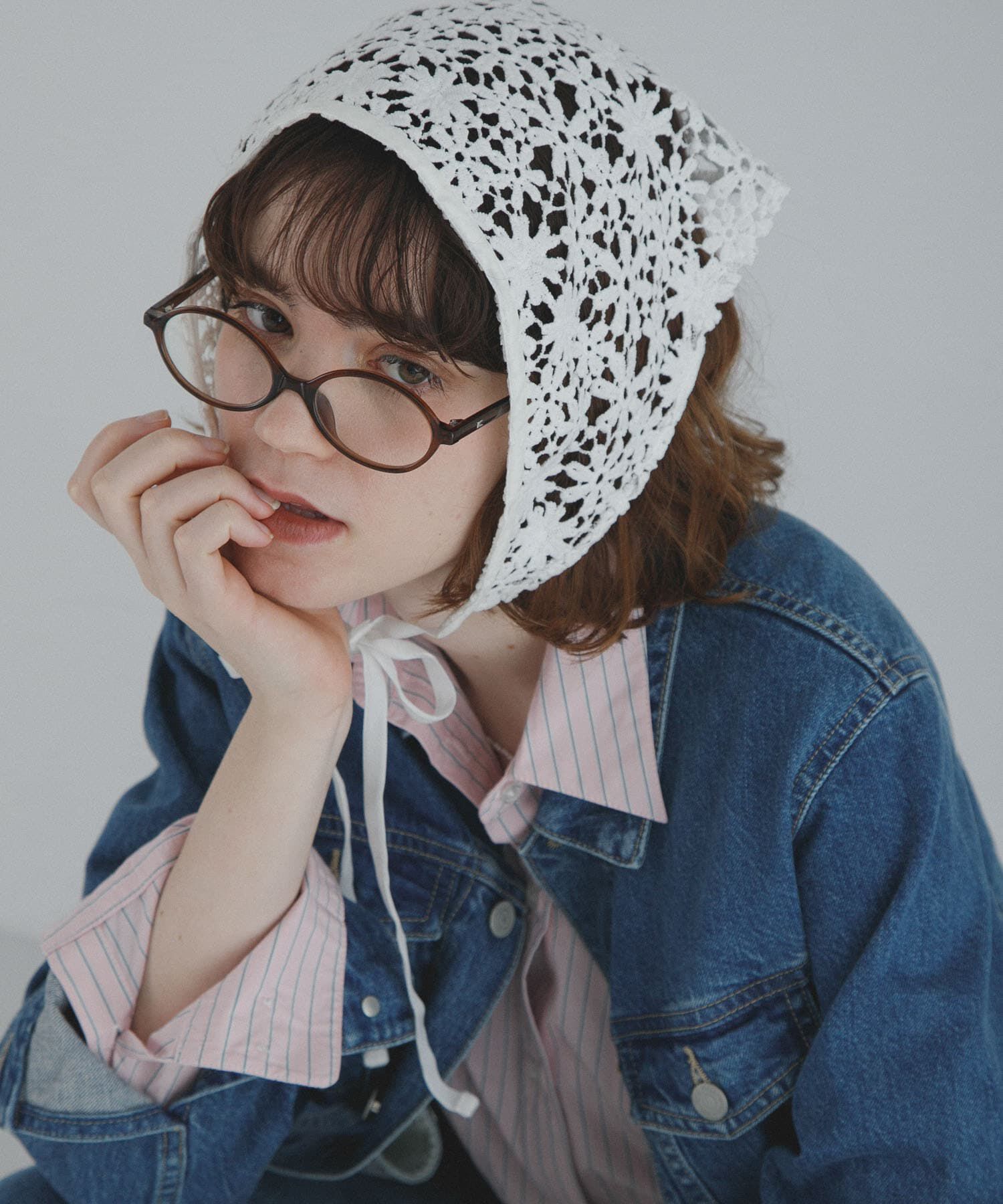 【アーバンリサーチ/URBAN RESEARCH】 フラワーレースサンカクストール