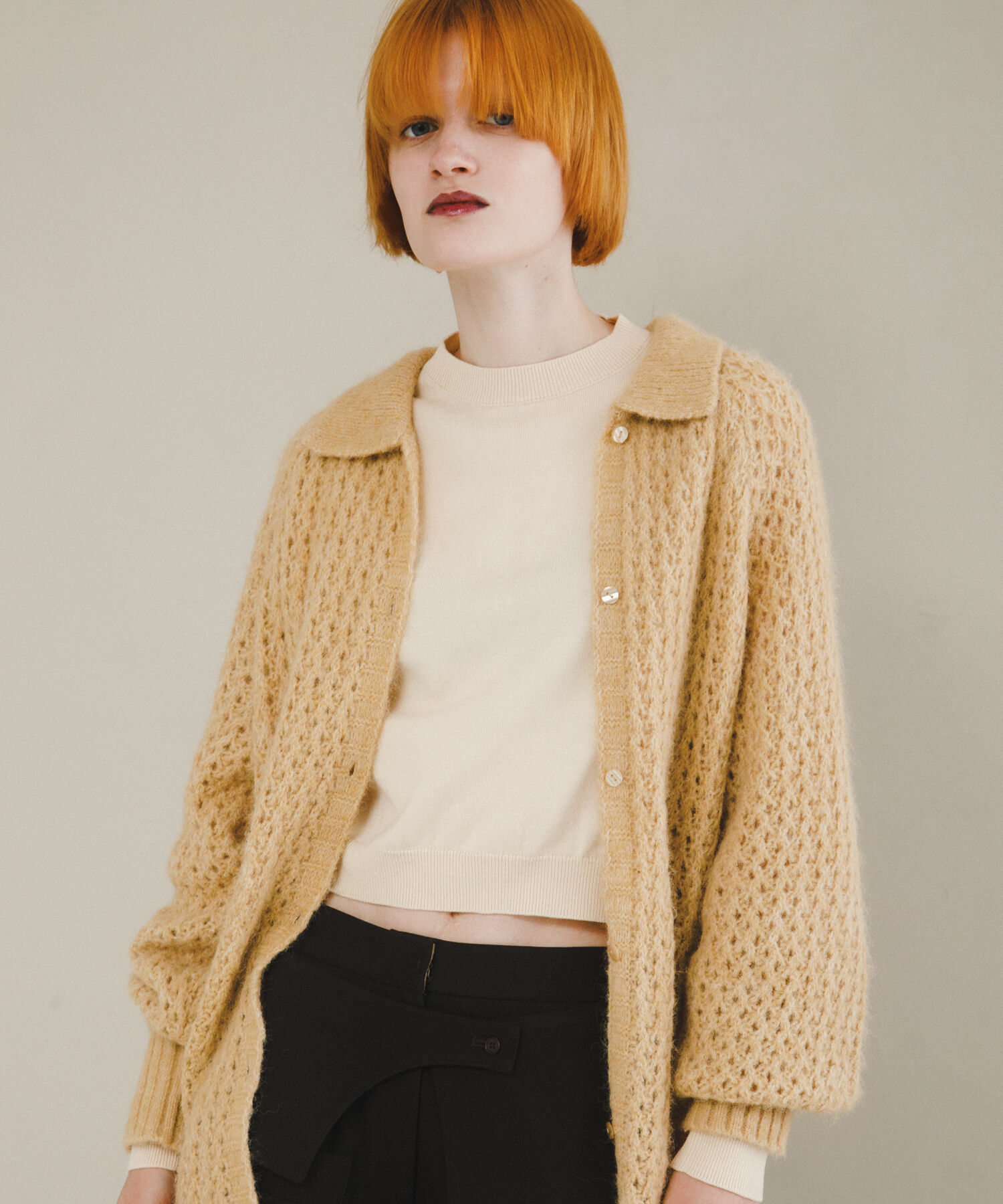 人気ファッションメンズ|【アーバンリサーチ/URBAN RESEARCH】 mesh knit polo cardigan