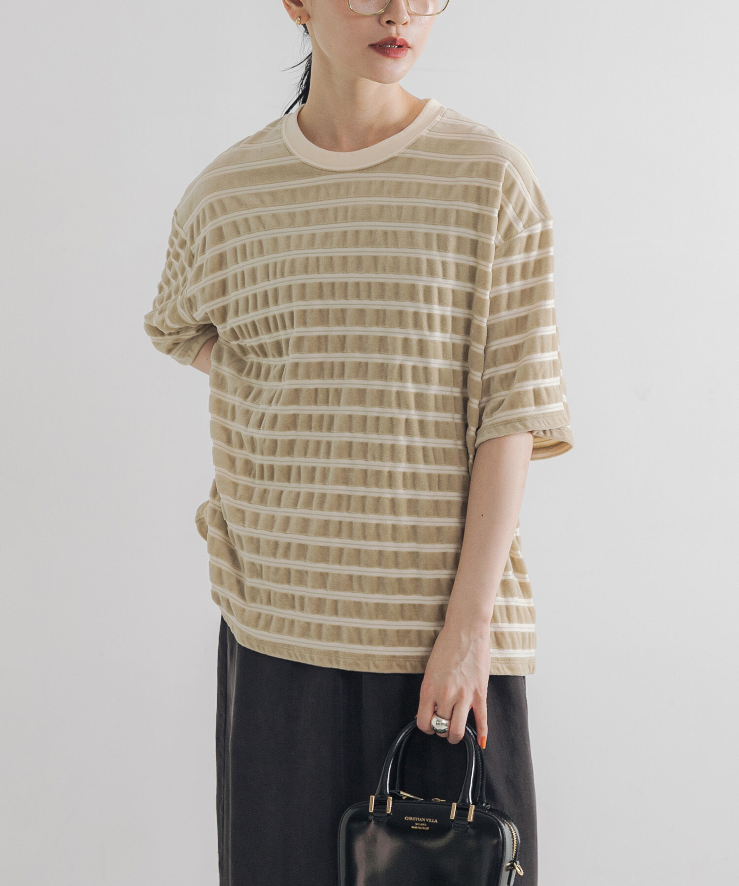 ファッションメンズのイチオシ|【アーバンリサーチ/URBAN RESEARCH】 ベロアボーダーカットソー