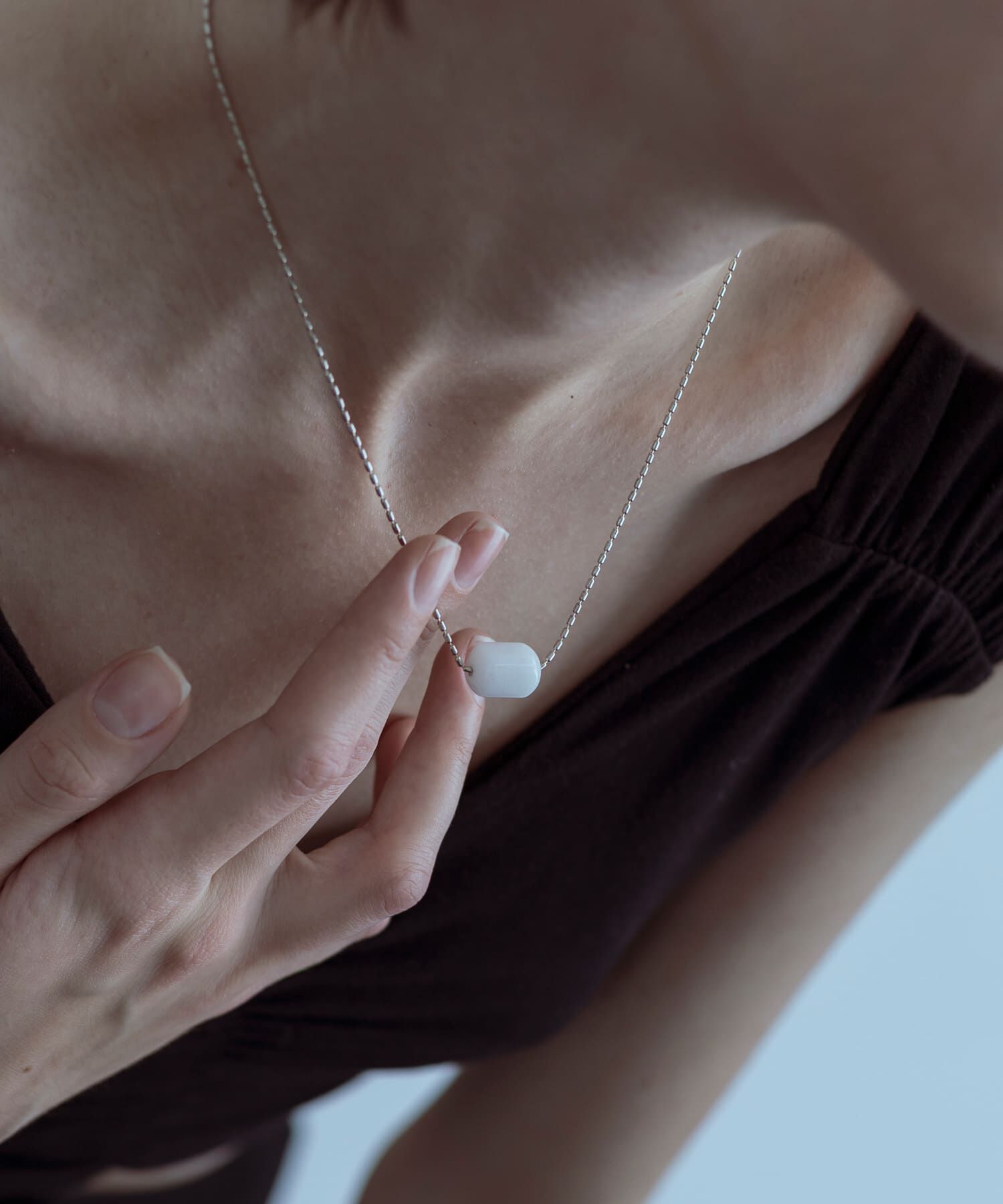 【アーバンリサーチ/URBAN RESEARCH】 SMELLY so’ white jade necklace