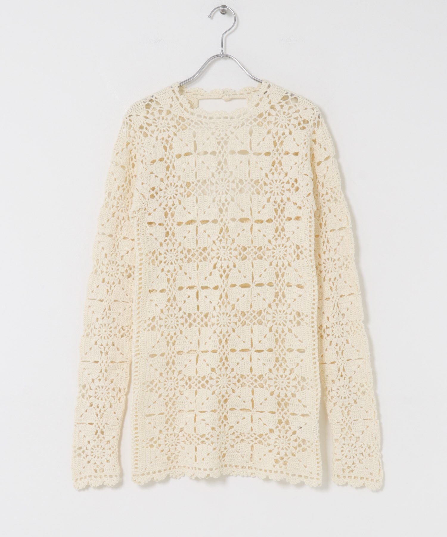 【アーバンリサーチ/URBAN RESEARCH】 OPEN SESAME CLUB cashmere fleur lace tops