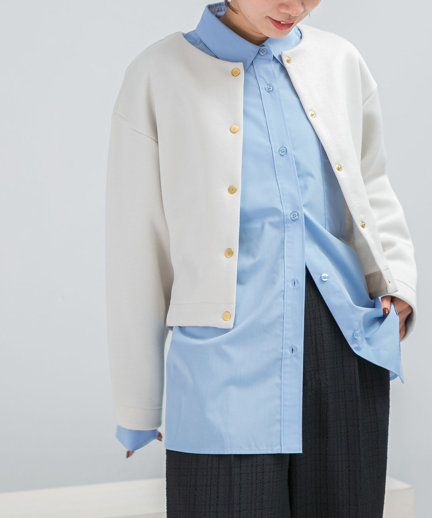 メンズファッションオススメ|【アーバンリサーチ/URBAN RESEARCH】 ブライトダンボール釦デザインプルオーバー