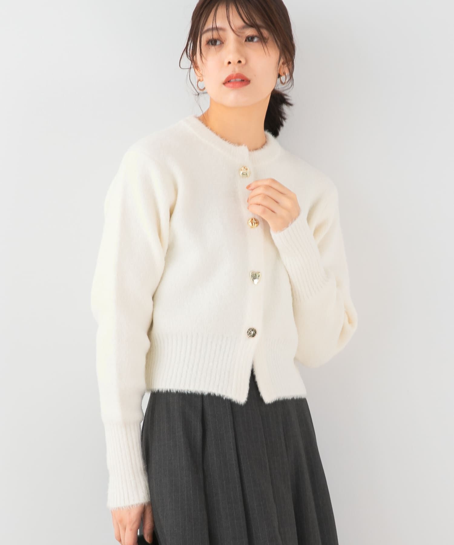 人気ファッションメンズ|【アーバンリサーチ/URBAN RESEARCH】 F by ROSSO アソート釦ヘアリーカーディガン