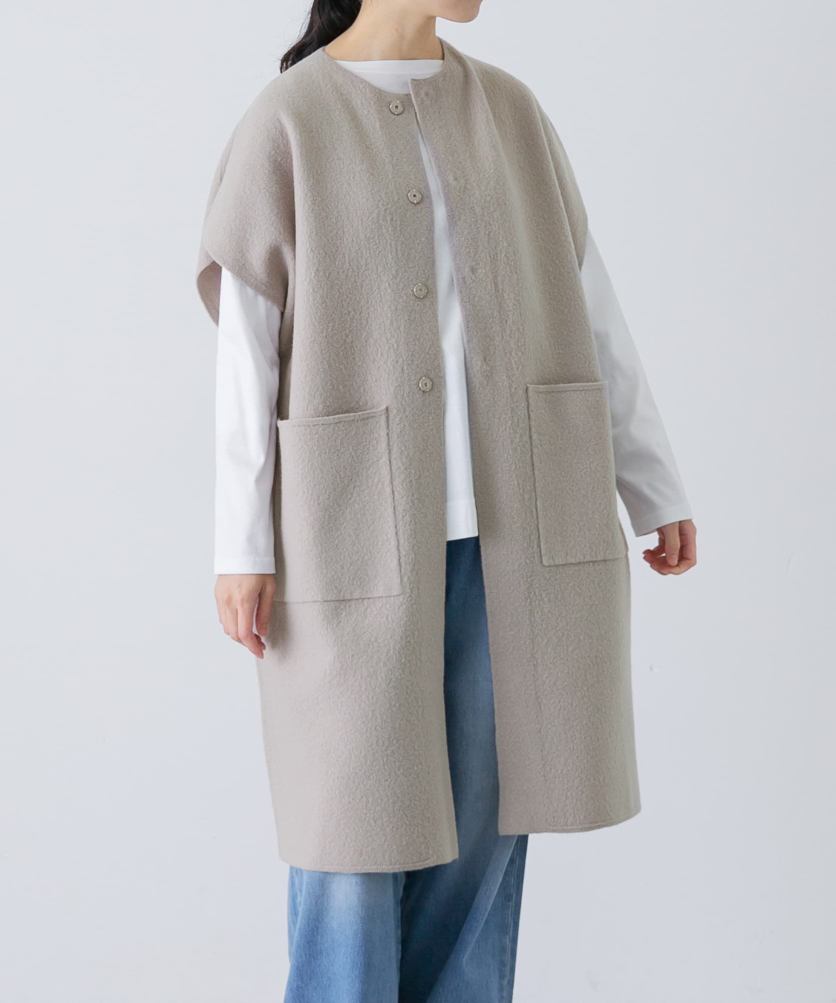 モテ系メンズファッション|【アーバンリサーチ/URBAN RESEARCH】 圧縮ウールフレンチロングジレ