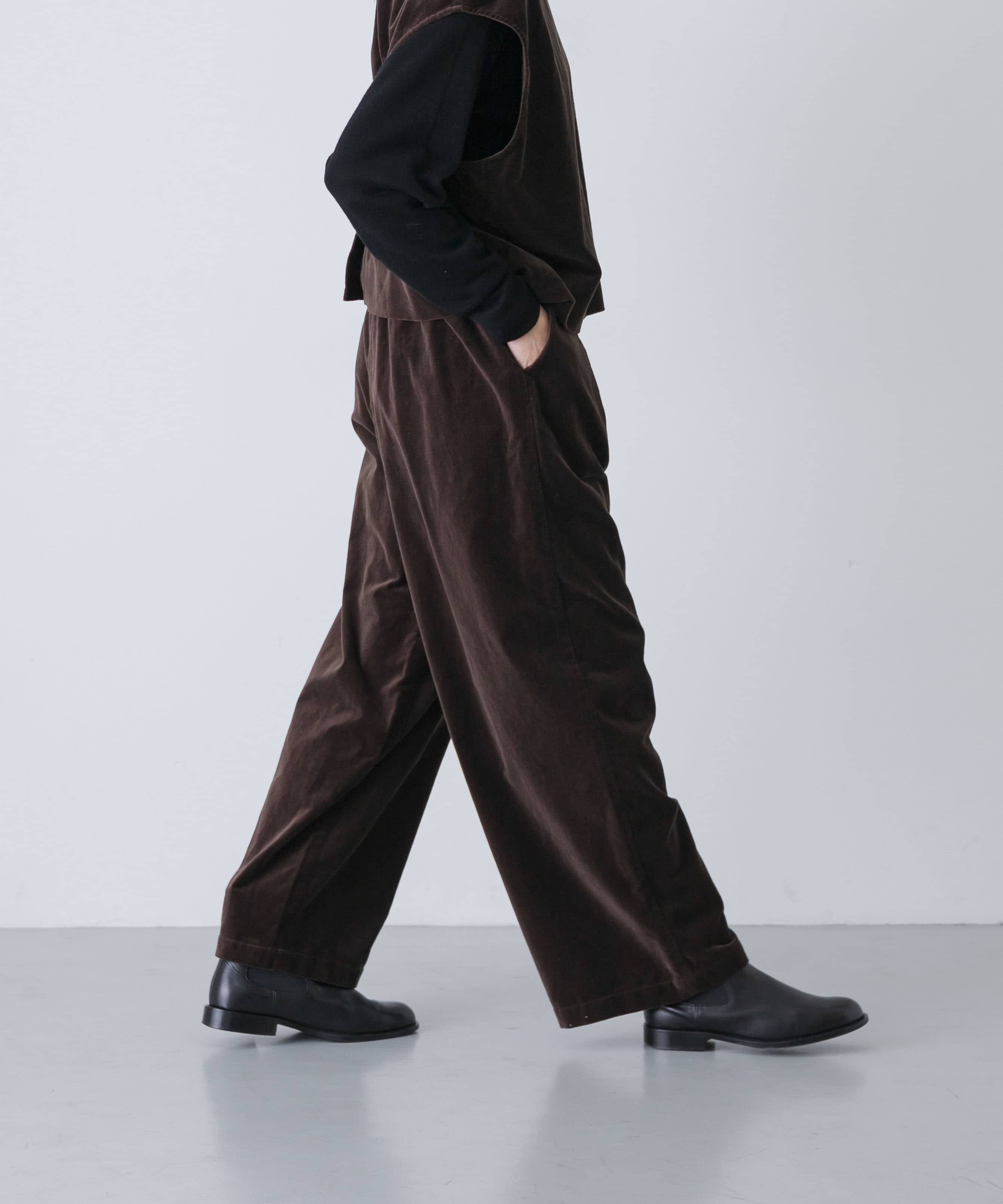 人気メンズファッション|【アーバンリサーチ/URBAN RESEARCH】 コットンベルベットイージーパンツ