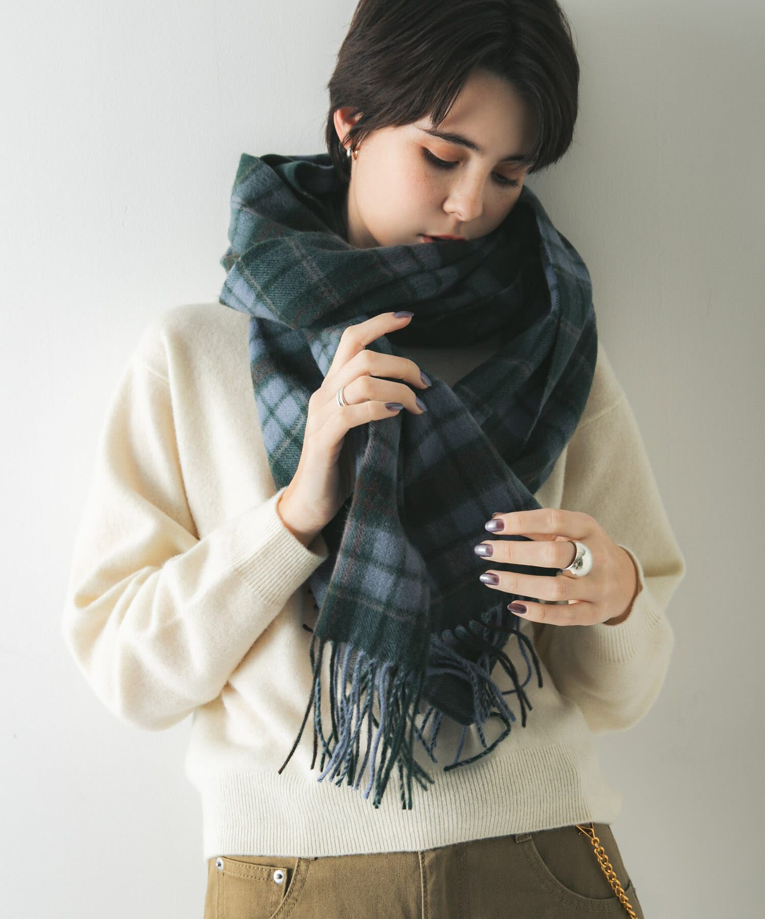 【アーバンリサーチ/URBAN RESEARCH】 ウールカシミヤストール