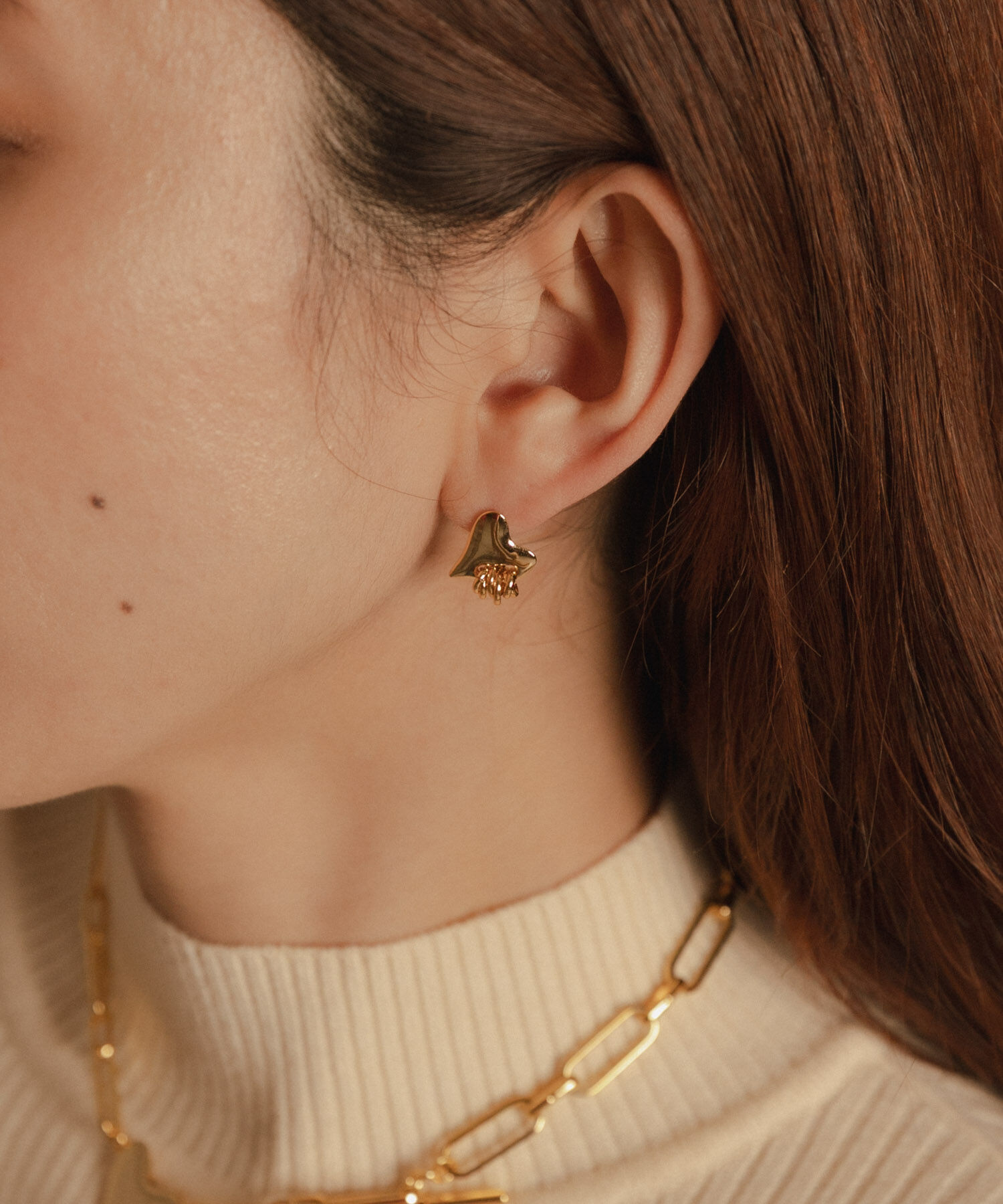 【アーバンリサーチ/URBAN RESEARCH】 LAPUIS Coil Heart ピアス