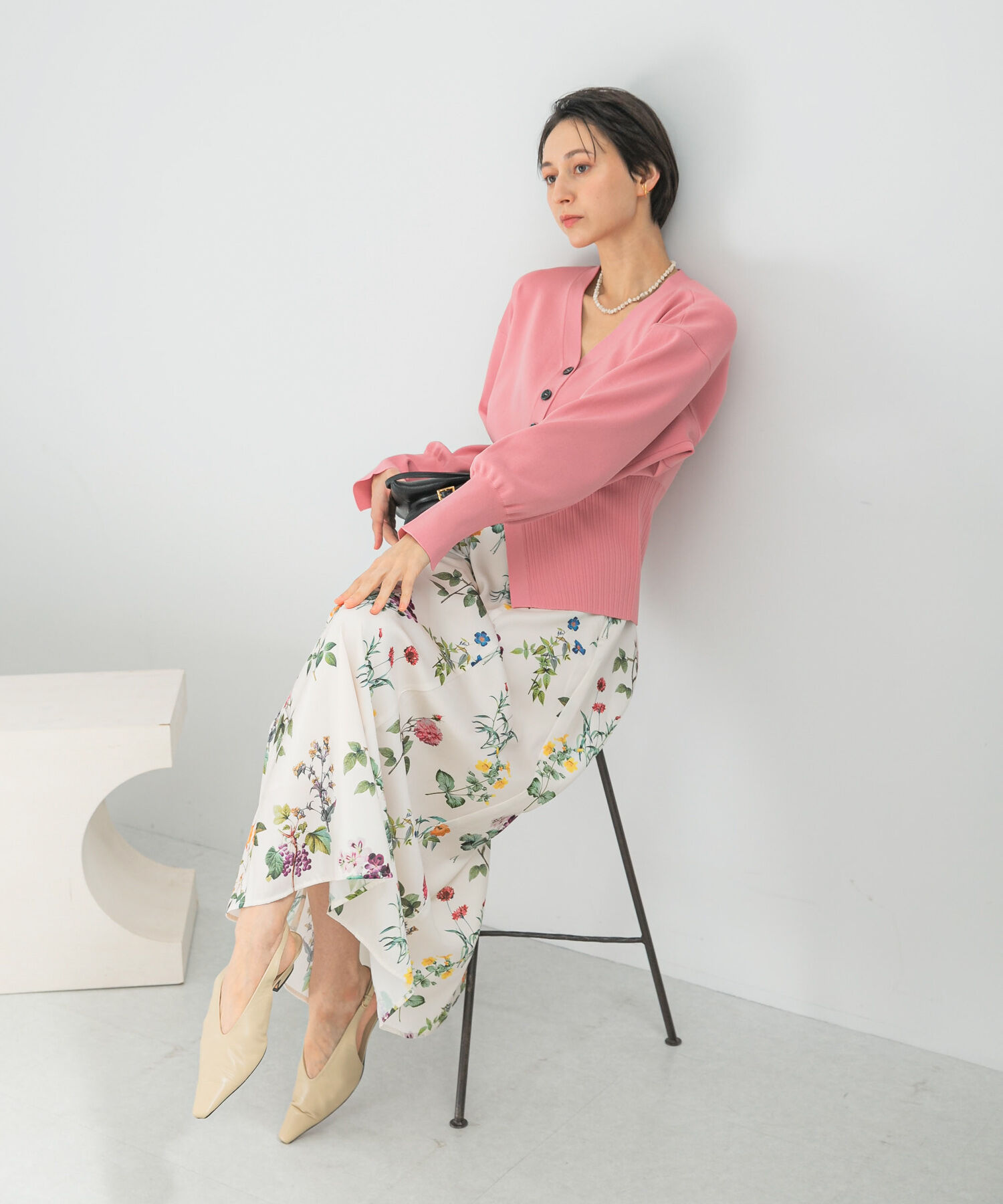 【アーバンリサーチ/URBAN RESEARCH】 ボタニカルプリントマキシスカート