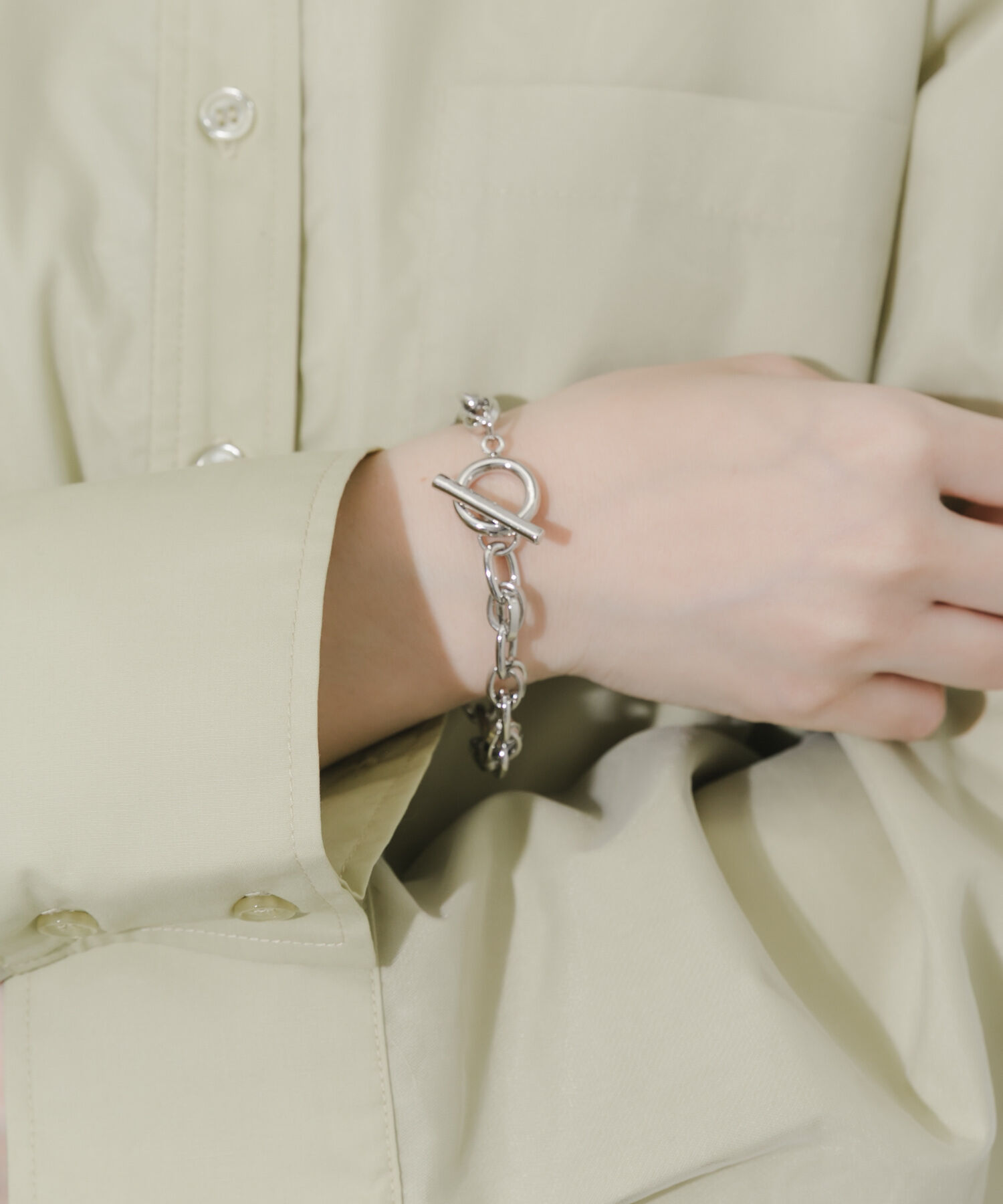 【アーバンリサーチ/URBAN RESEARCH】 オーバルチェーンマンテルブレスレット