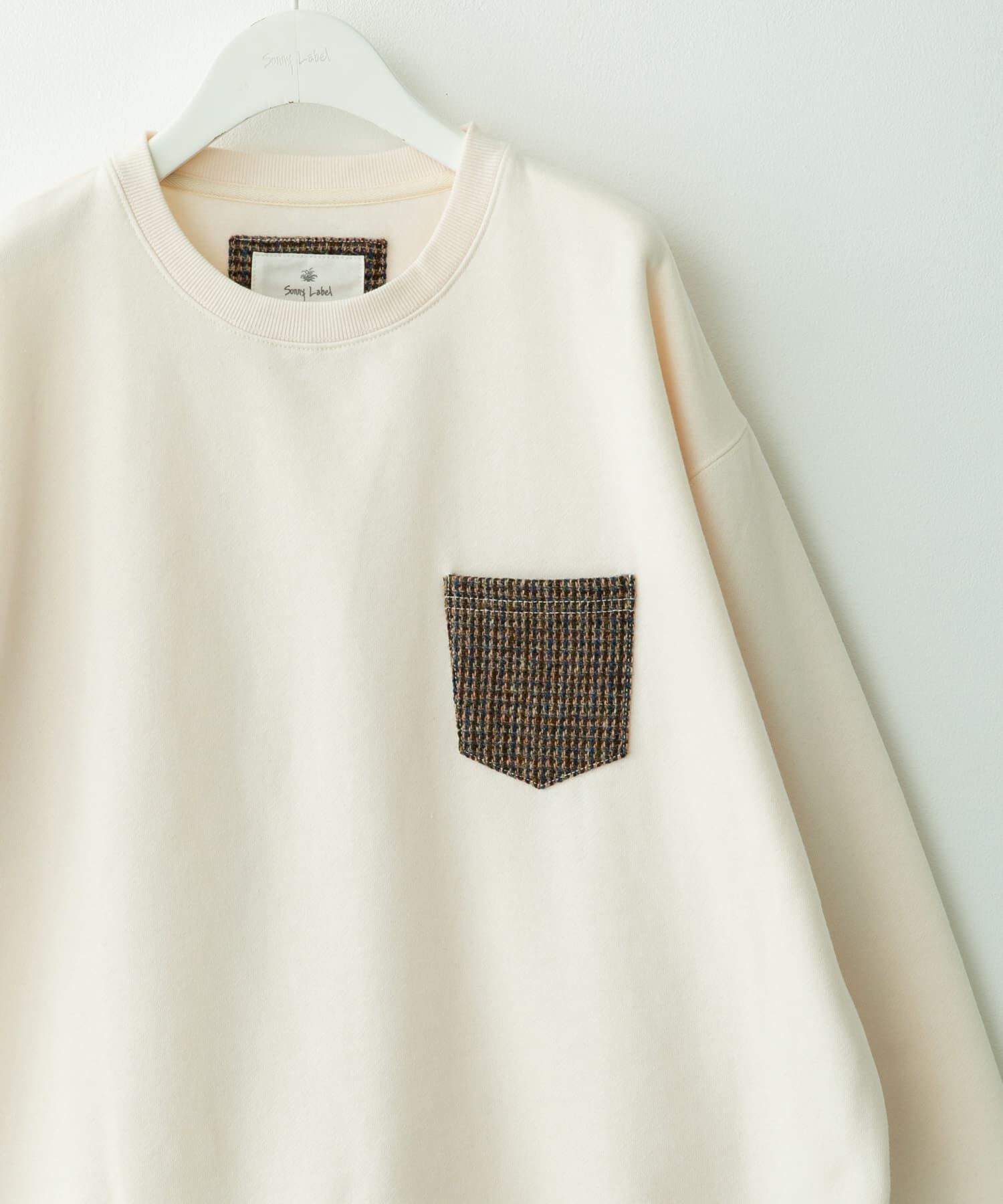 【アーバンリサーチ/URBAN RESEARCH】 HARRIS TWEEDポケットスウェットプルオーバー