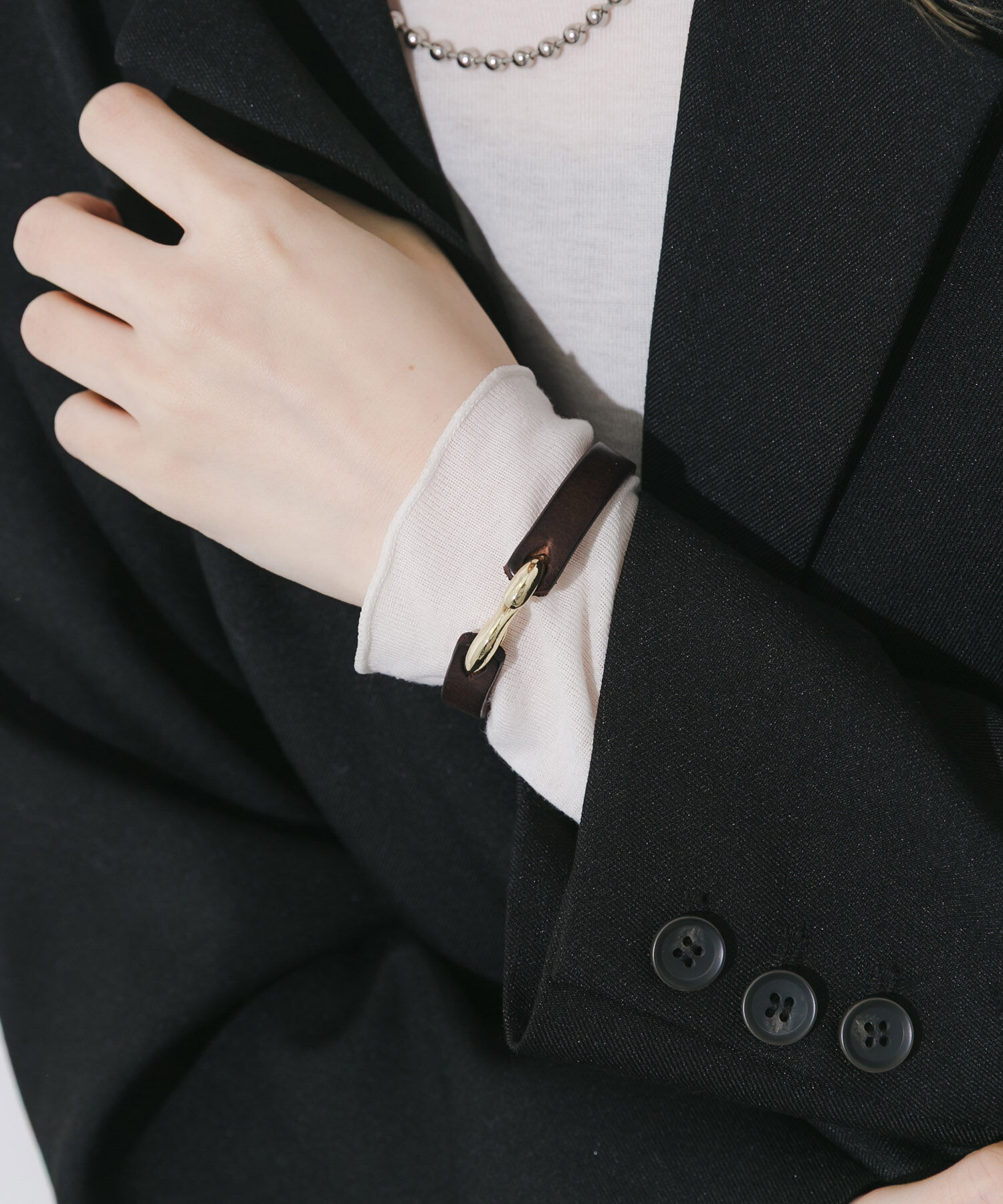 【アーバンリサーチ/URBAN RESEARCH】 レザーフックブレスレット