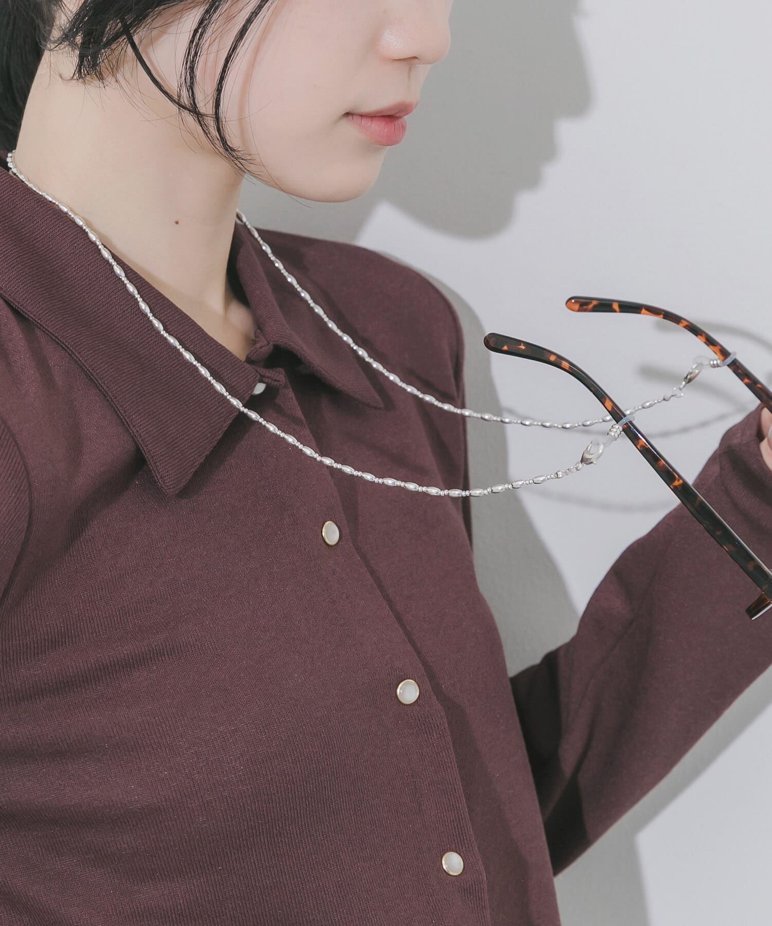 ファッションメンズお薦め|【アーバンリサーチ/URBAN RESEARCH】 メタルオーバルビーズメガネチェーン