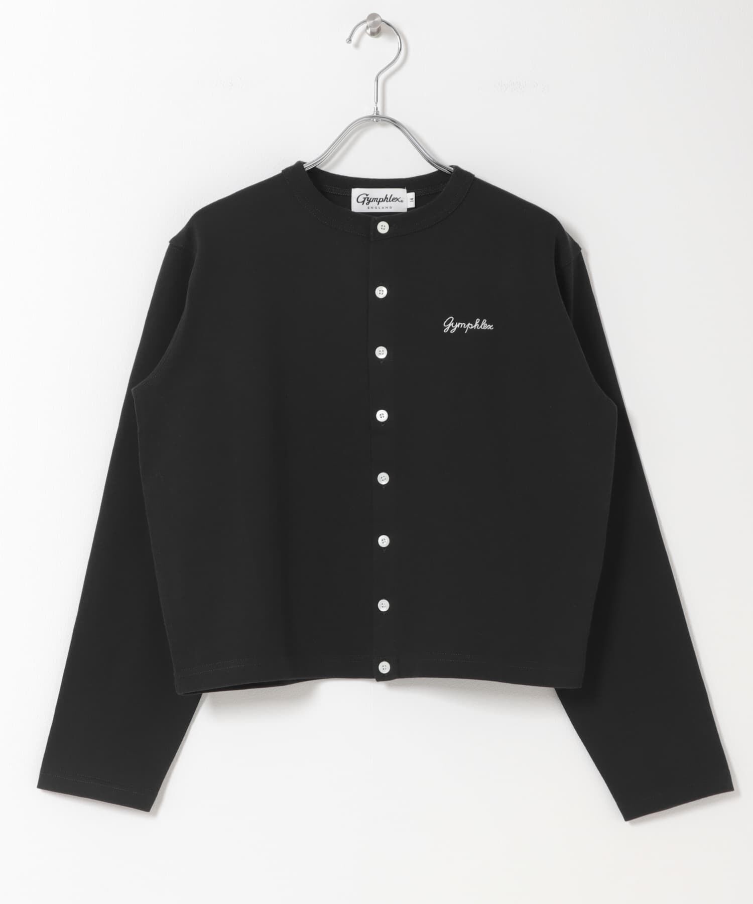 GYMPHLEX　SHORT CREW NECK CARDIGAN