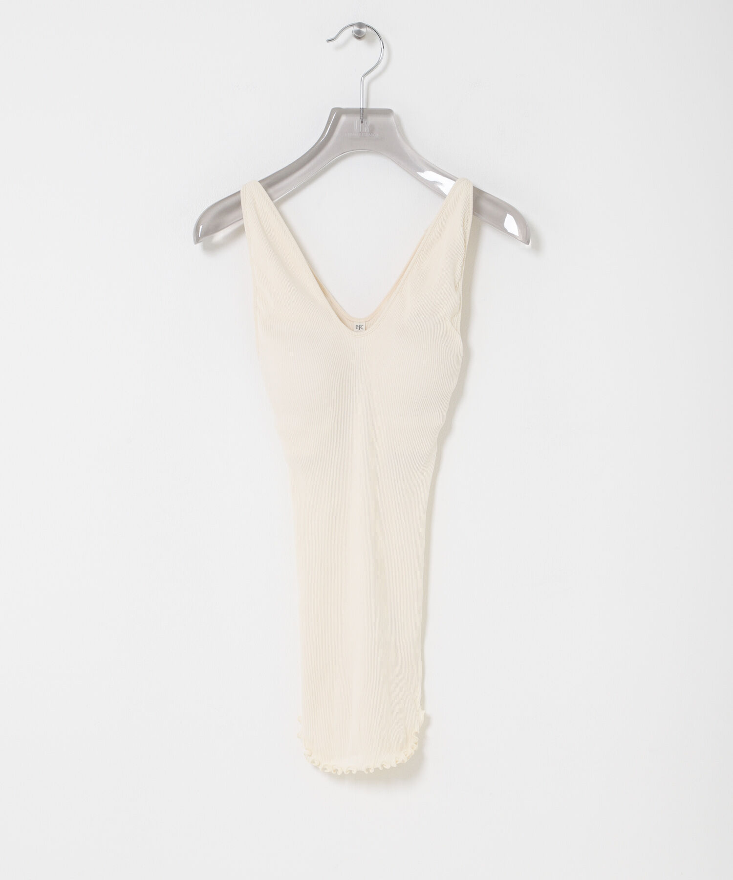HAKUJI　TWIST COTTON V-NECK TANK