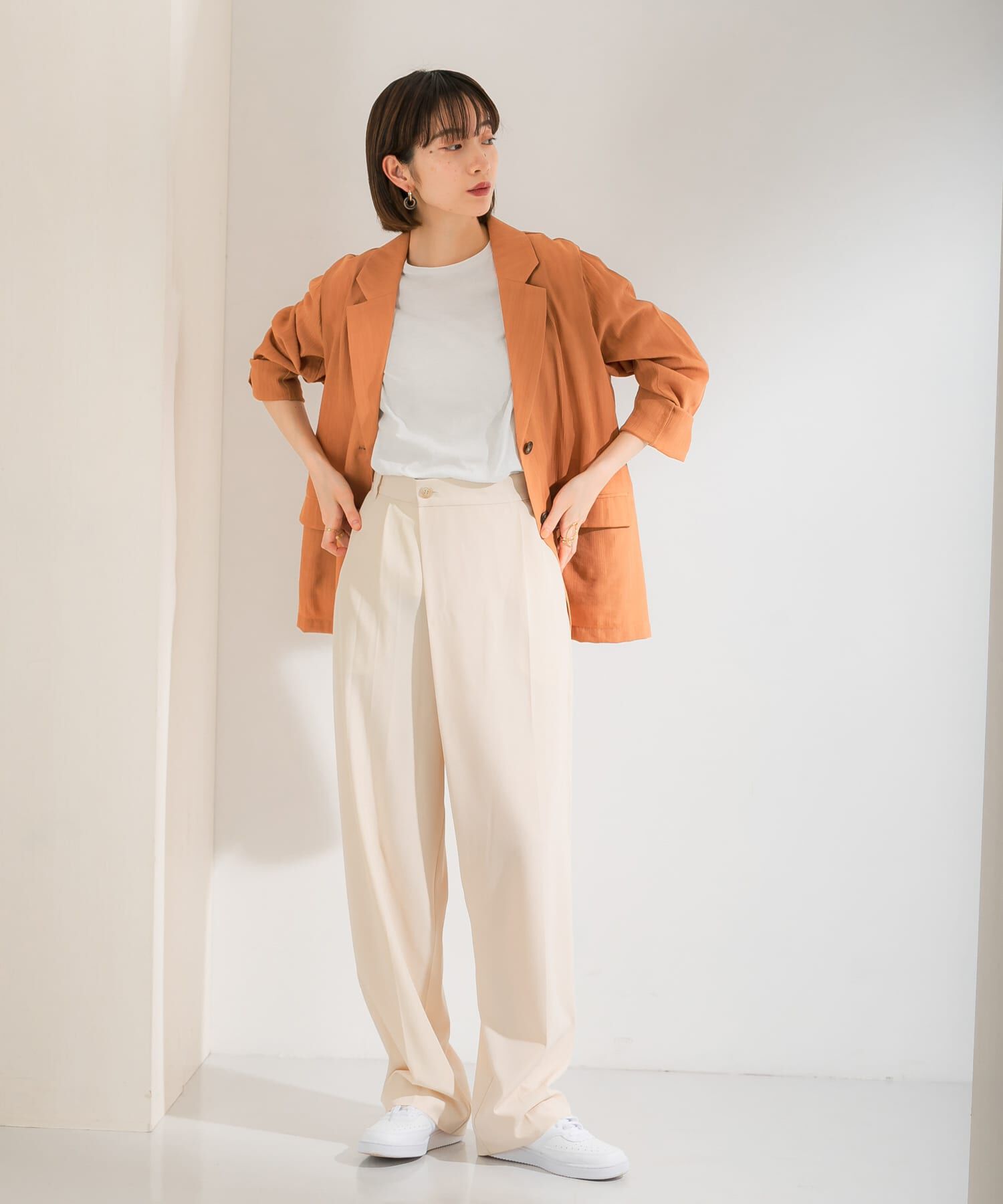 【ケービーエフ/KBF】 ルーズボトムアシメパンツ