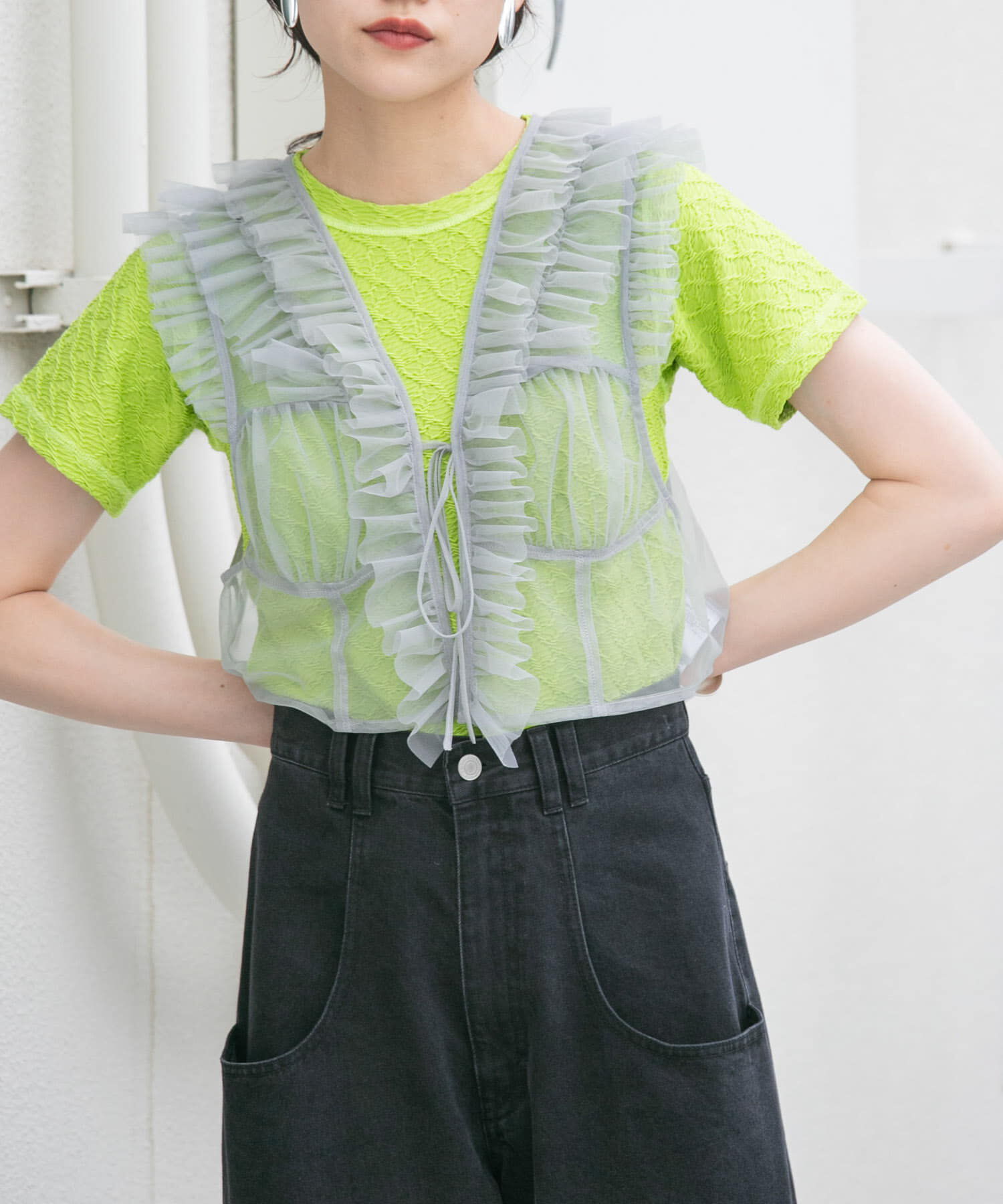 人気ファッションメンズ|【ケービーエフ/KBF】 ステッチデザインシャーリングTEE