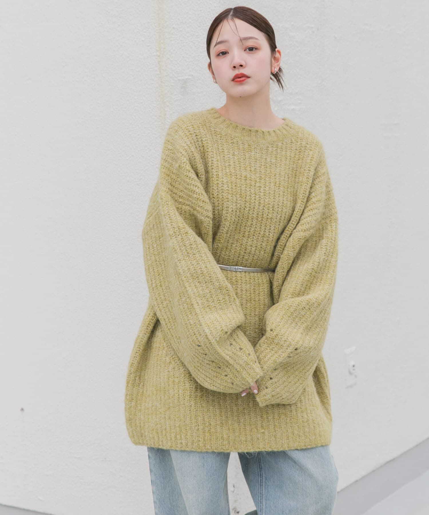 【ケービーエフ/KBF】 ボリュームニットミニワンピース