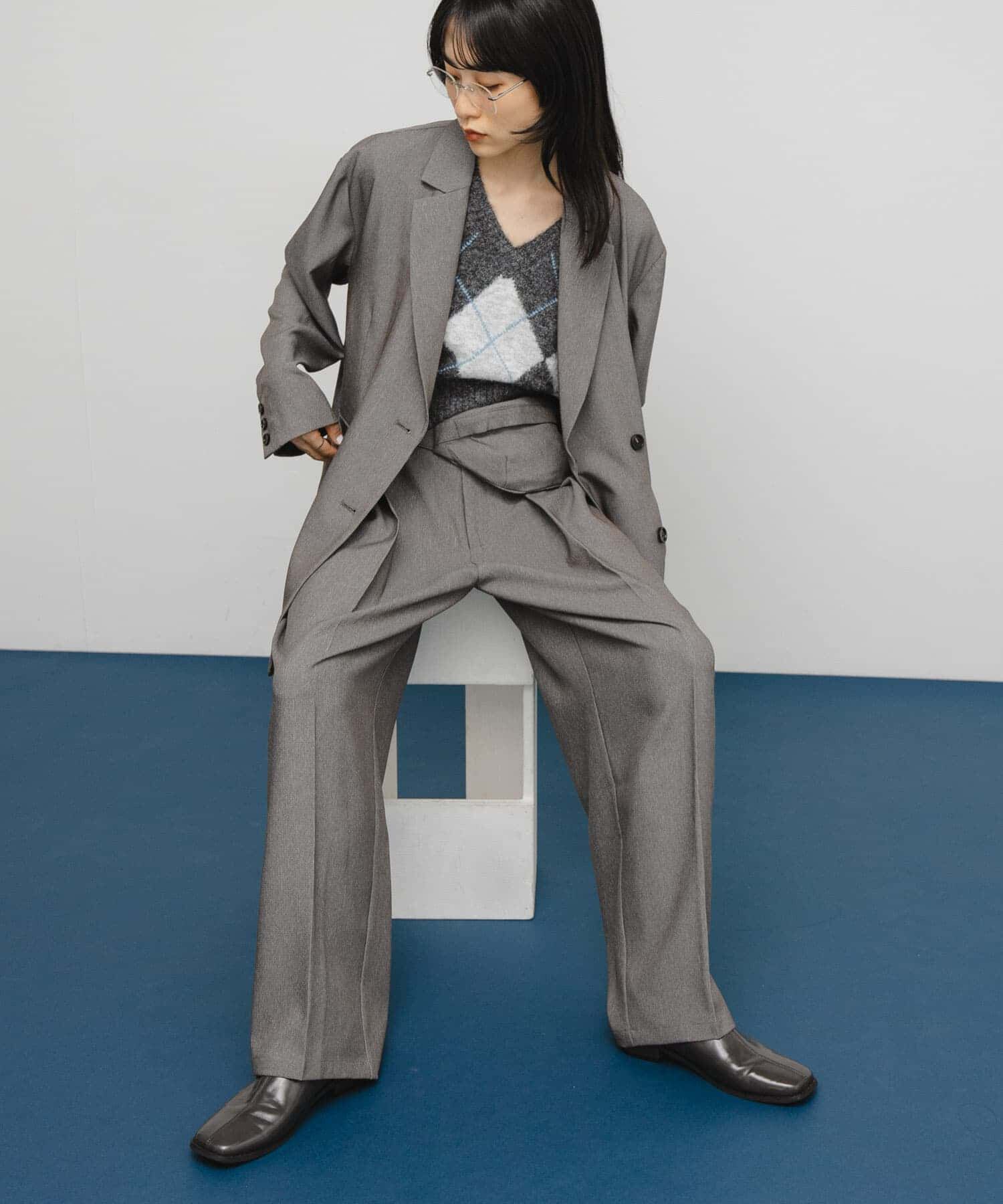 メンズファッションなら|【ケービーエフ/KBF】 ダブルタックスラックス