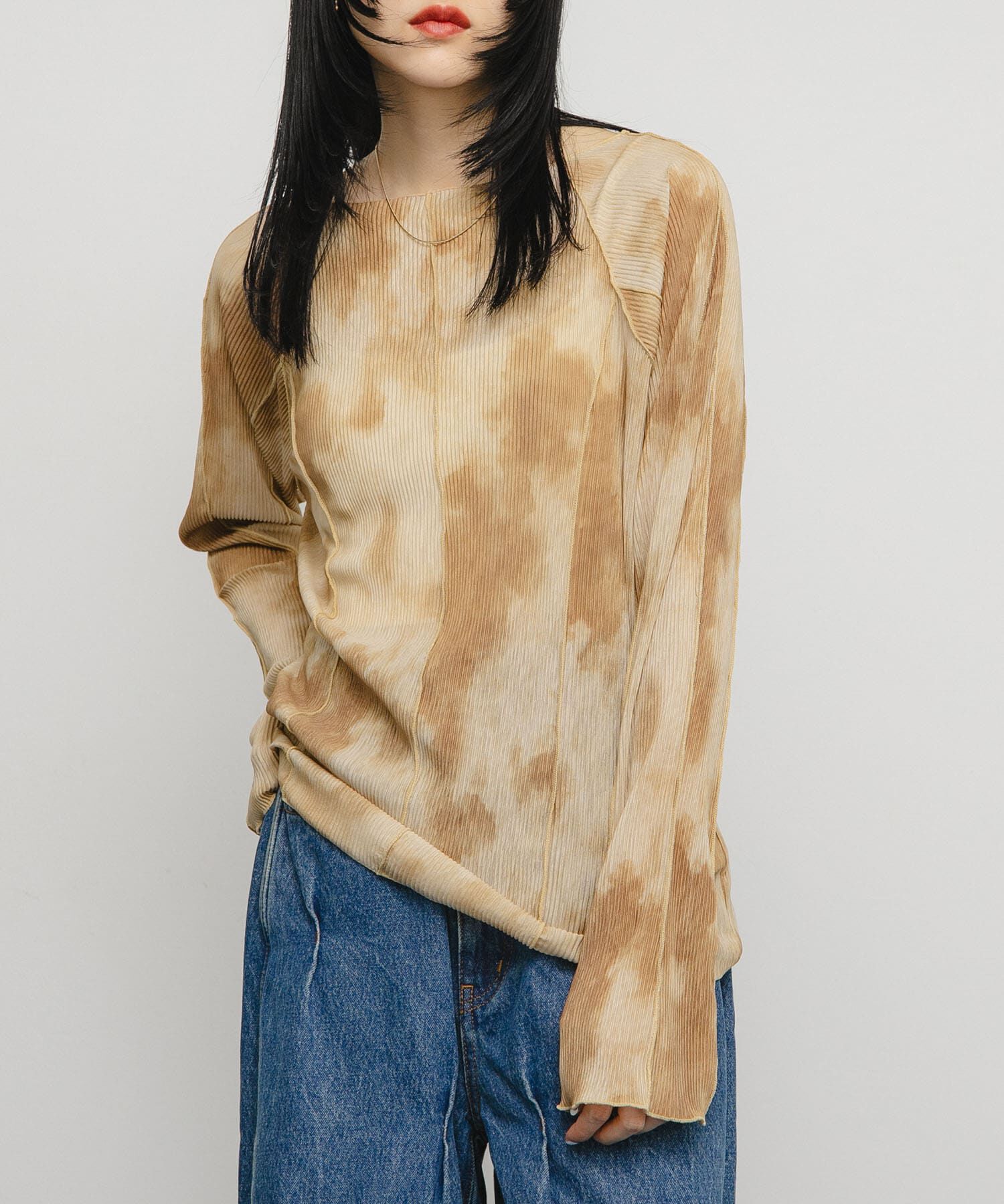 ファッションメンズお薦め|【ケービーエフ/KBF】 マーブルメローデザイントップス