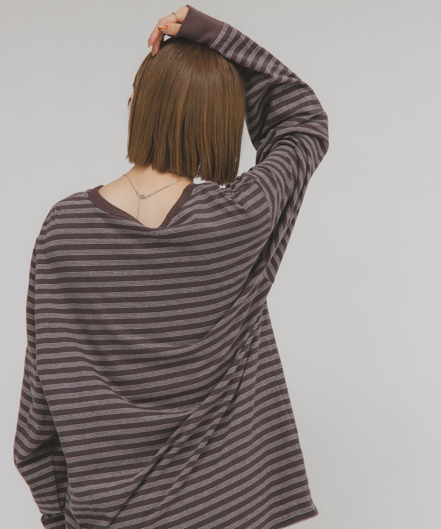 ファッションメンズお薦め|【ケービーエフ/KBF】 マルチボーダーロンTEE