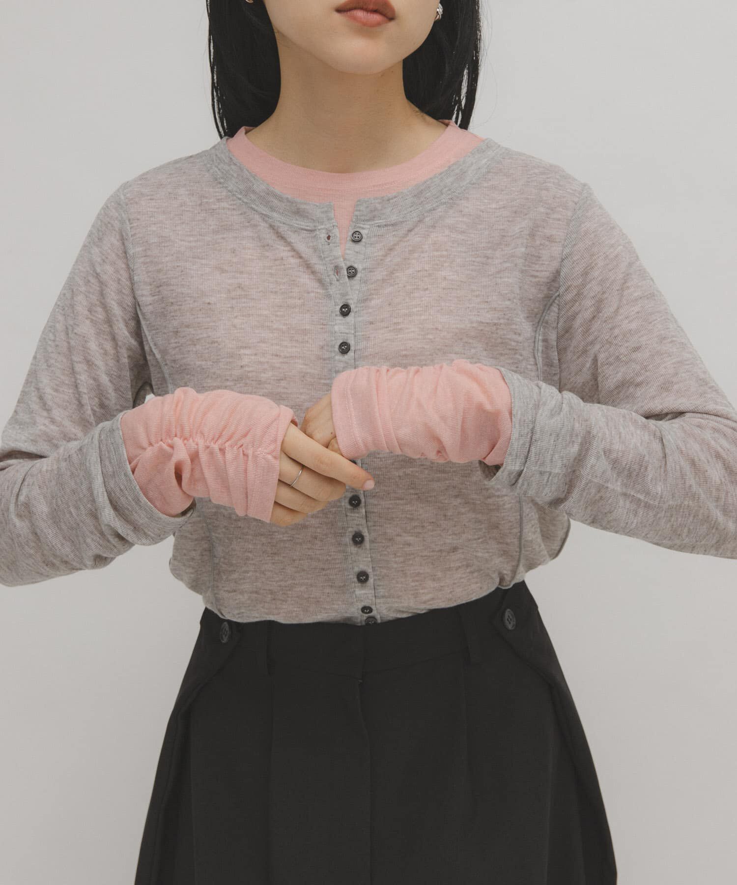 【ケービーエフ/KBF】 バイカラーレイヤードカットソー