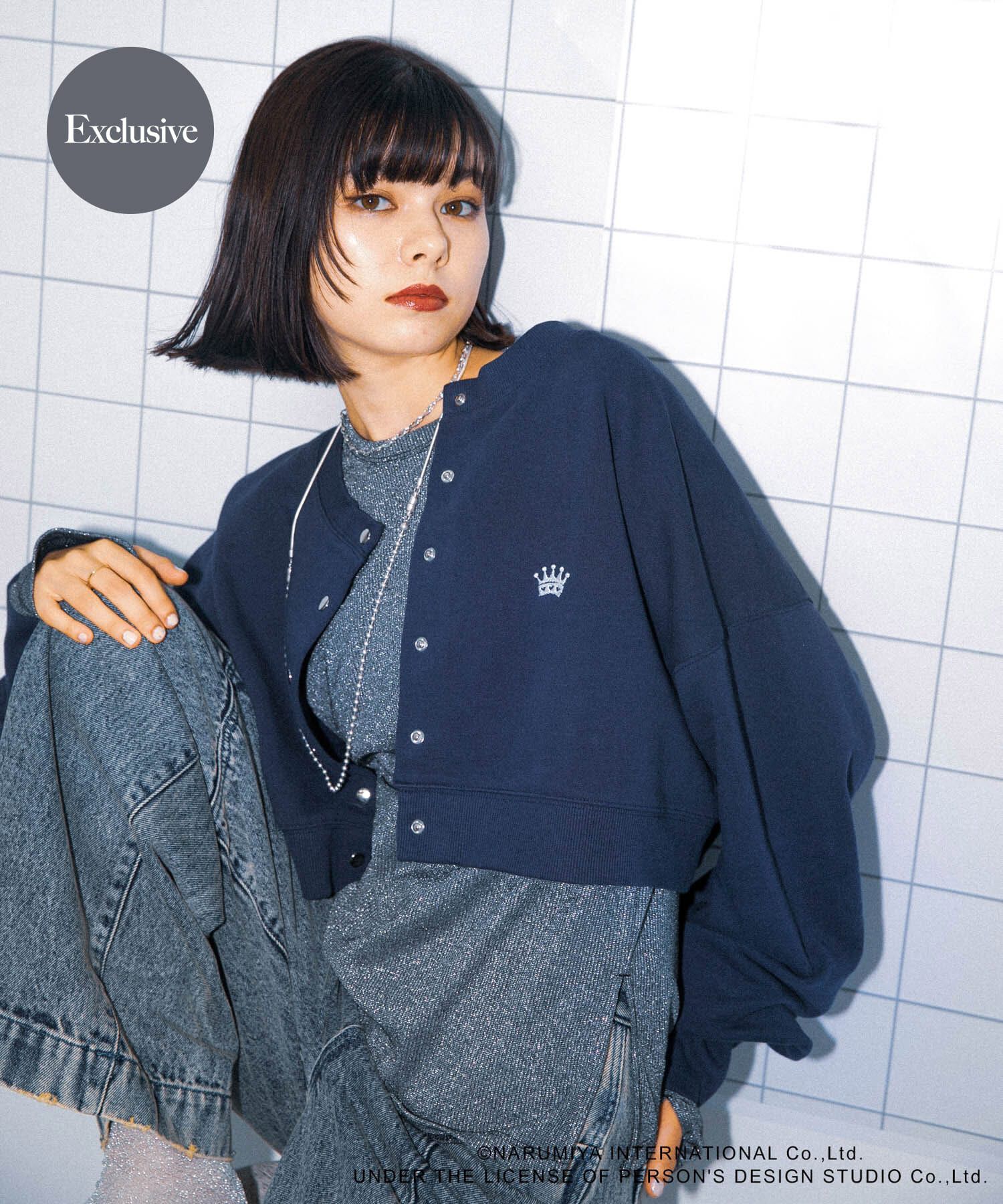 ファッションメンズお薦め|【センスオブプレイス　バイ　アーバンリサーチ/SENSE OF PLACE by URBAN RESEARCH】 『別注』ANGEL BLUE×SOP ショートスウェット