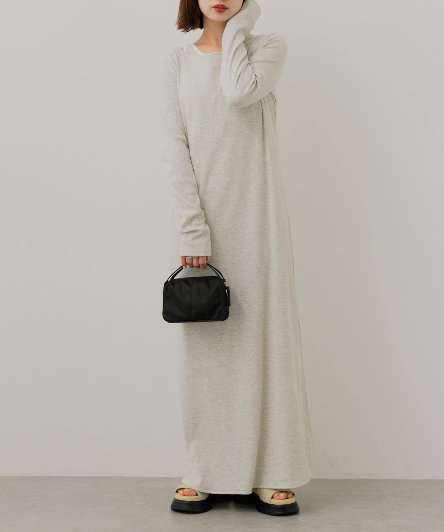 【センスオブプレイス　バイ　アーバンリサーチ/SENSE OF PLACE by URBAN RESEARCH】 アメスリレイヤードワンピース