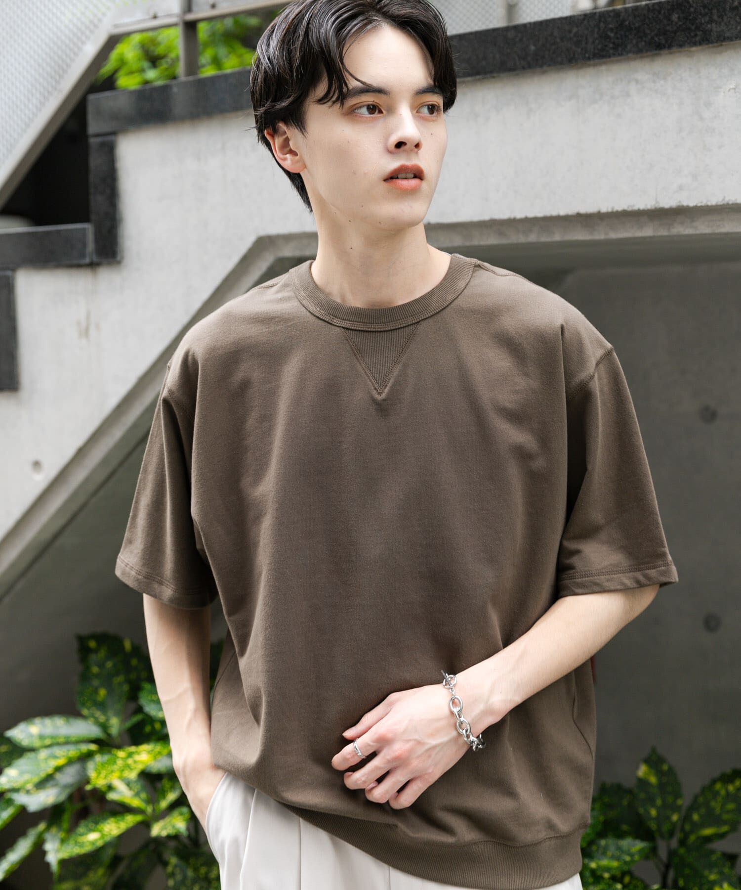 【センスオブプレイス　バイ　アーバンリサーチ/SENSE OF PLACE by URBAN RESEARCH】 ライトスウェットショートスリーブTシャツ