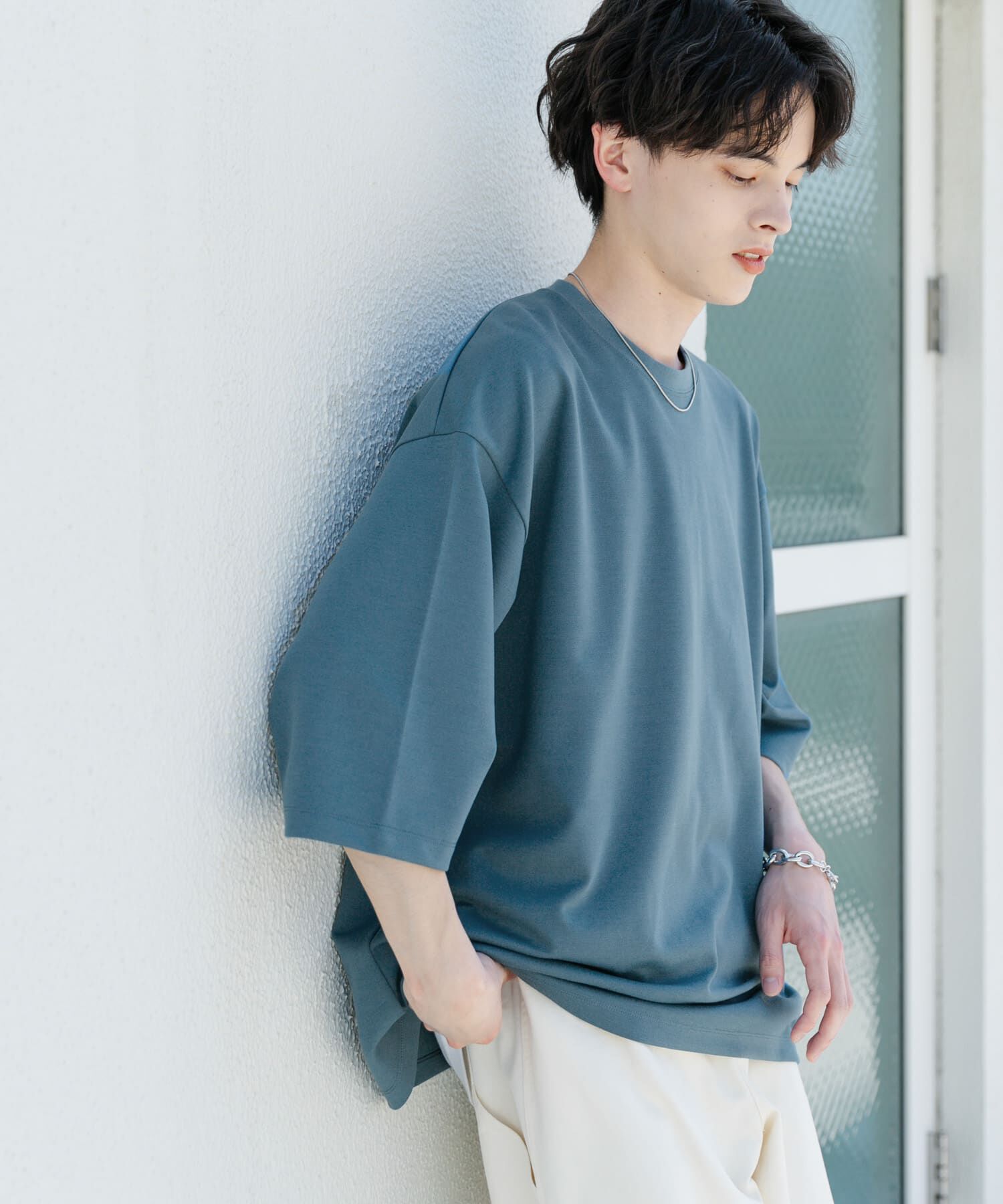 【センスオブプレイス　バイ　アーバンリサーチ/SENSE OF PLACE by URBAN RESEARCH】 『ユニセックス』ポンチエクストラルーズTシャツ