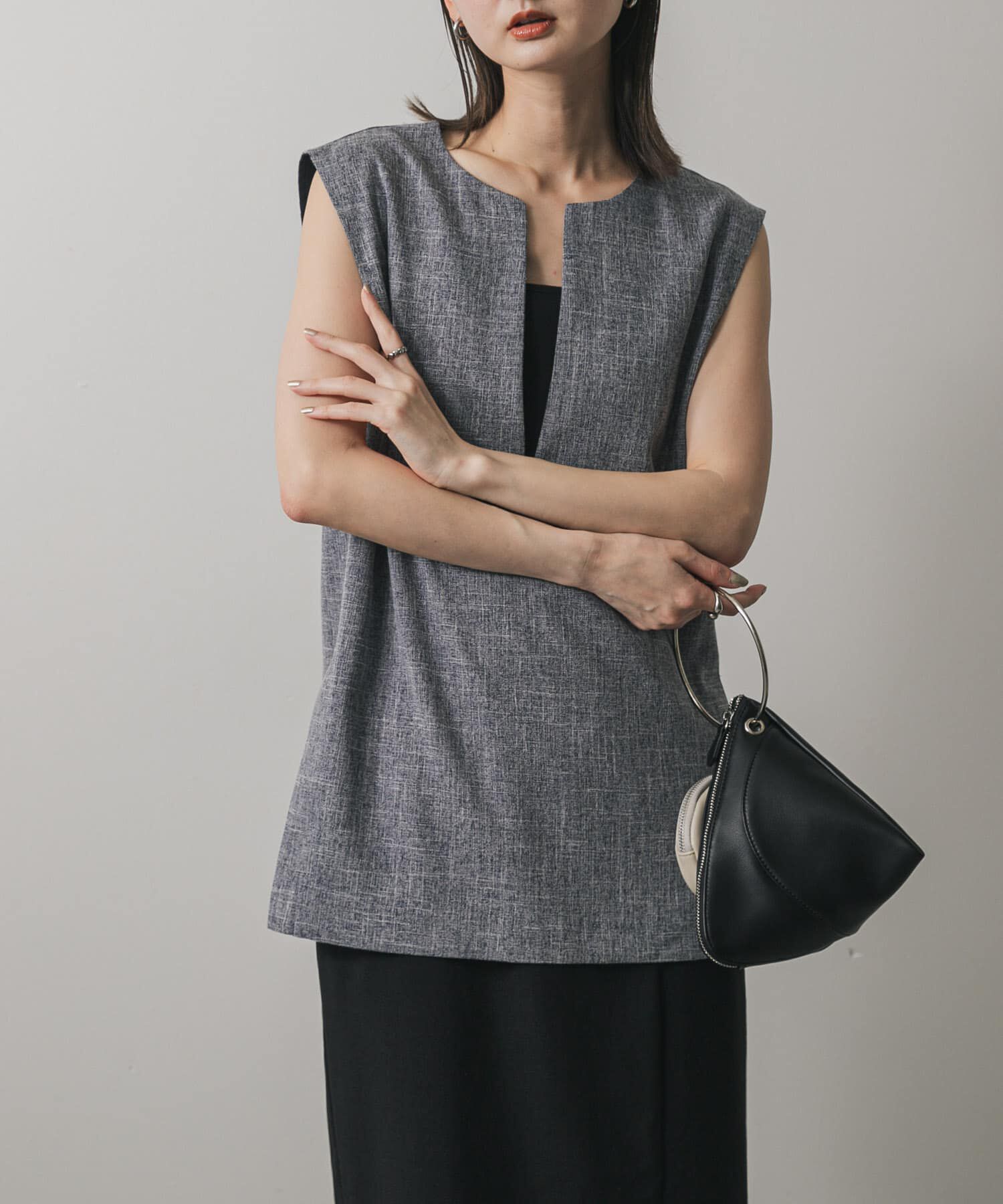 ファッションメンズなら|【センスオブプレイス　バイ　アーバンリサーチ/SENSE OF PLACE by URBAN RESEARCH】 スキッパーツイードベスト