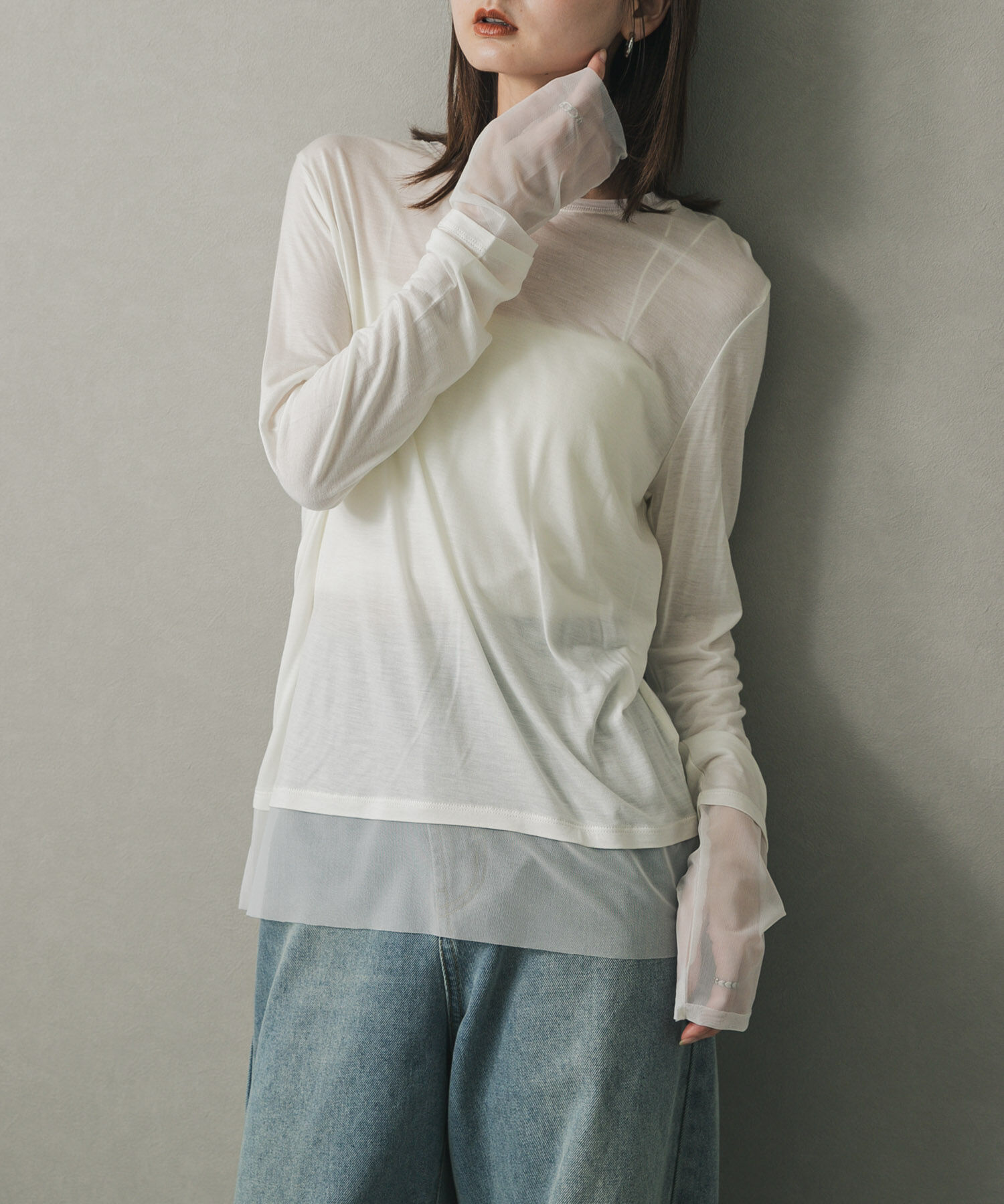 ファッションメンズのイチオシ|【センスオブプレイス　バイ　アーバンリサーチ/SENSE OF PLACE by URBAN RESEARCH】 『WEB限定』シアーレイヤードTシャツ
