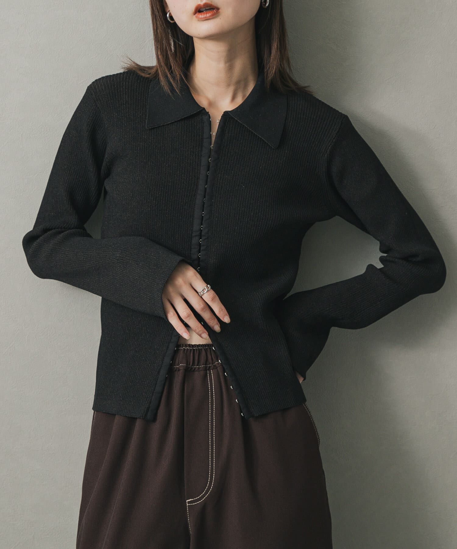 メンズファッションオススメ|【センスオブプレイス　バイ　アーバンリサーチ/SENSE OF PLACE by URBAN RESEARCH】 フロントホックエリツキコンパクトカーディガン