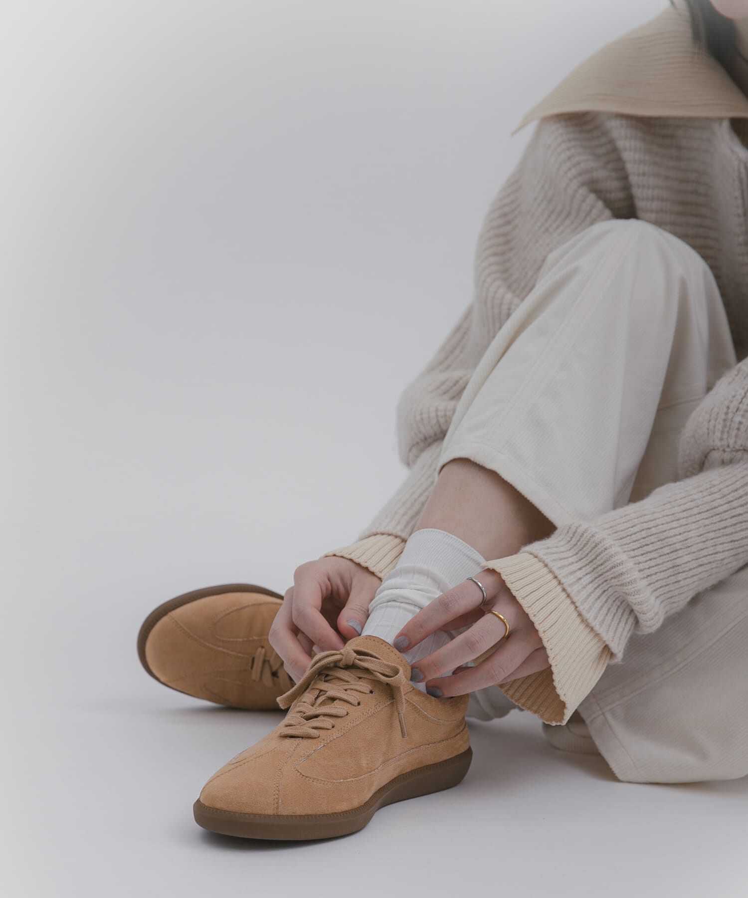 【センスオブプレイス　バイ　アーバンリサーチ/SENSE OF PLACE by URBAN RESEARCH】 ジャーマントレーナースニーカー