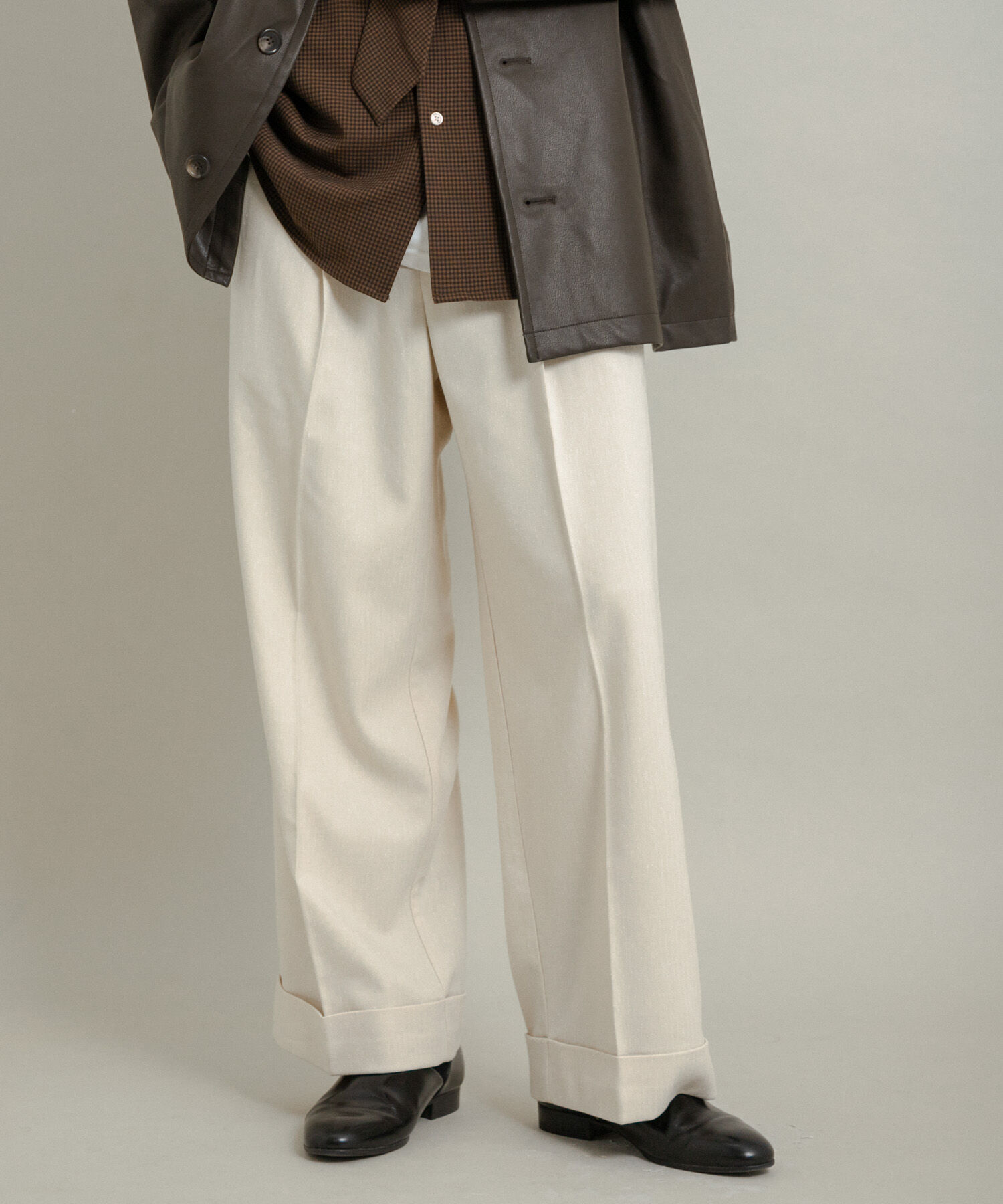 ファッションメンズのイチオシ|【センスオブプレイス　バイ　アーバンリサーチ/SENSE OF PLACE by URBAN RESEARCH】 ネップワイドダブルスラックス