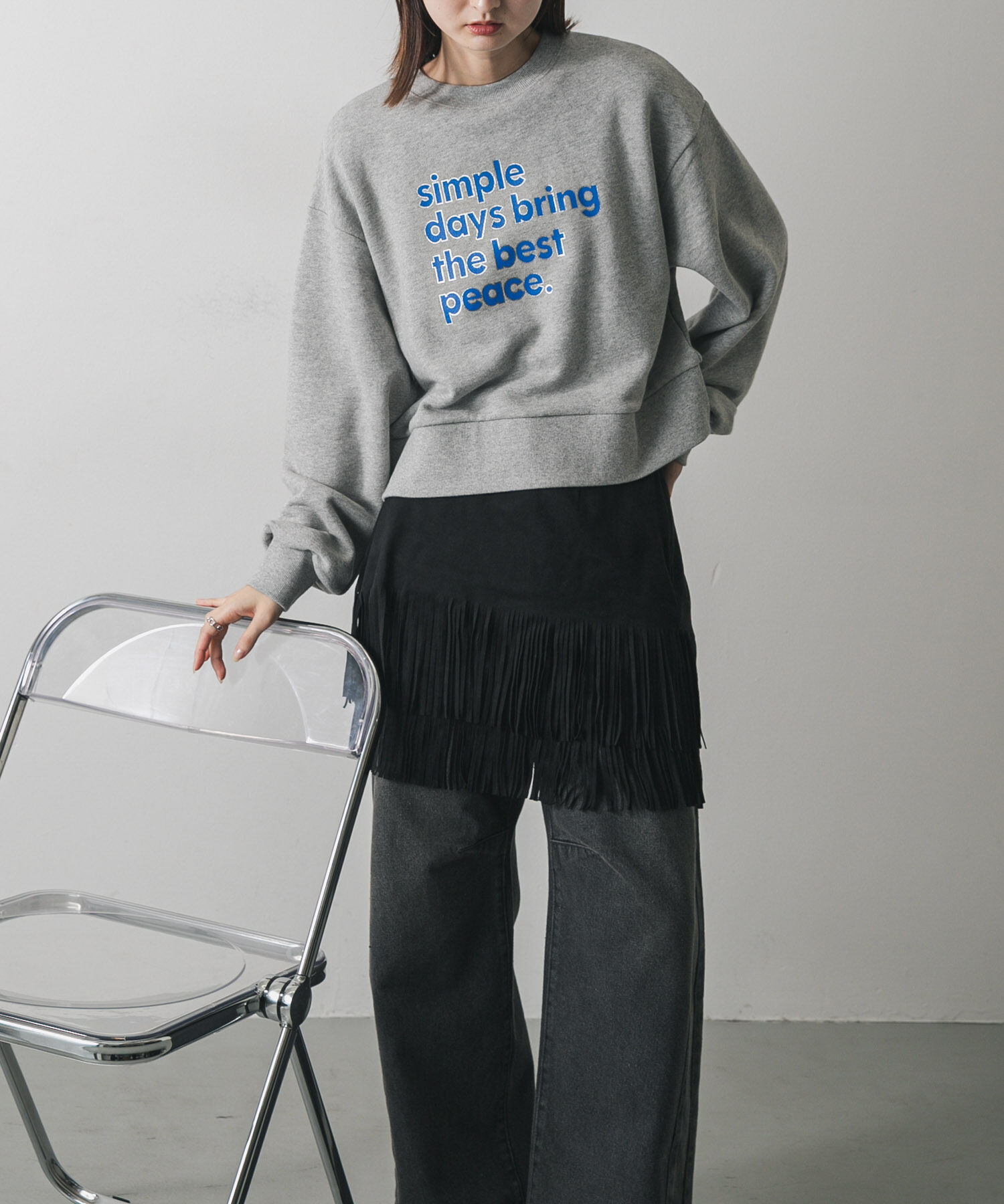 人気ファッションメンズ|【センスオブプレイス　バイ　アーバンリサーチ/SENSE OF PLACE by URBAN RESEARCH】 グラフィックルーズスウェット