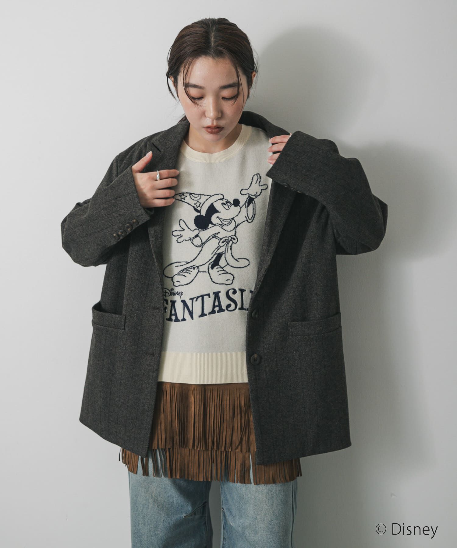 【センスオブプレイス　バイ　アーバンリサーチ/SENSE OF PLACE by URBAN RESEARCH】 『別注』FANTASIA/コードセーター