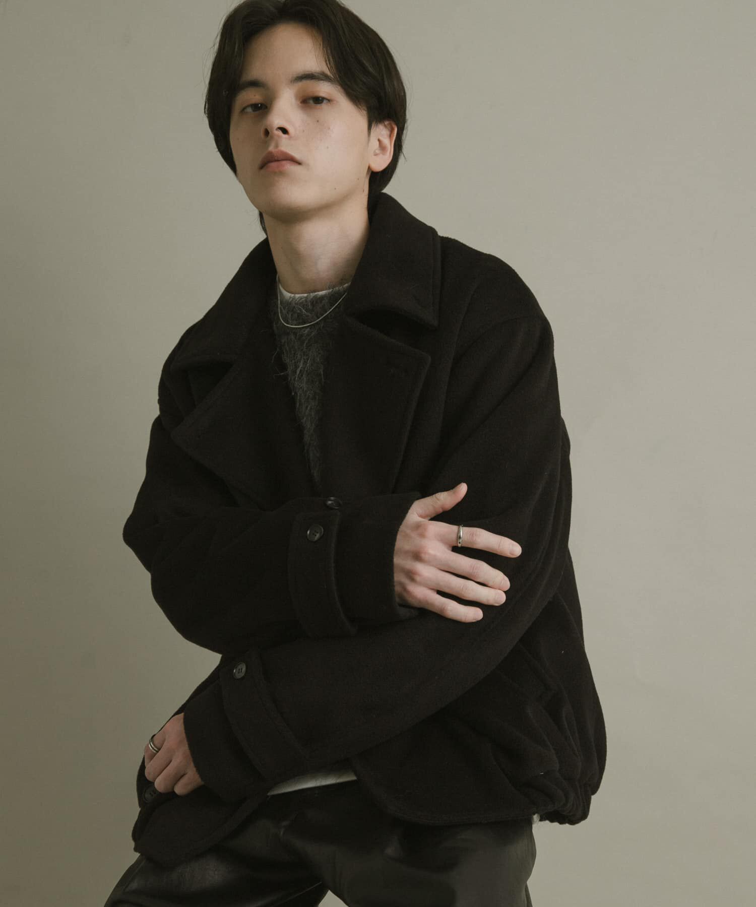 メンズファッションなら|【センスオブプレイス　バイ　アーバンリサーチ/SENSE OF PLACE by URBAN RESEARCH】 シャギーダブルスタンドブルゾン