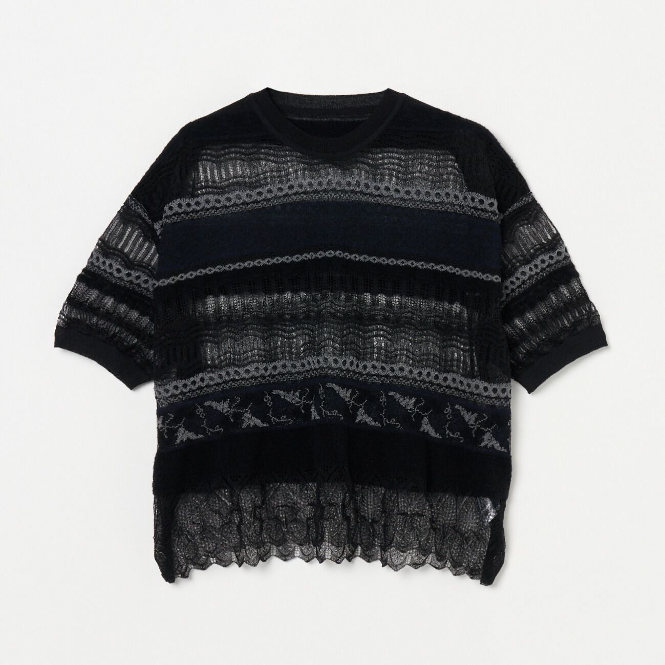 モテ系ファッションメンズ|【エリオポール/HELIOPOLE】 boussole JACQUARD LACE SHORT SLEEVE