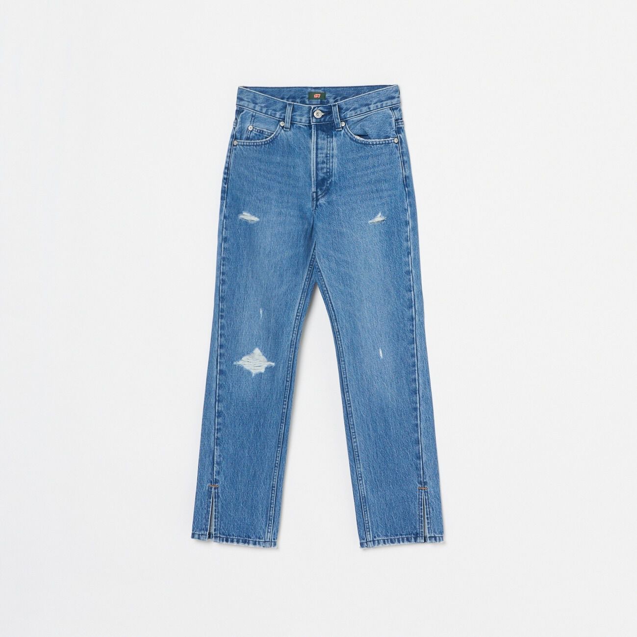 ファッションメンズのイチオシ|【エリオポール/HELIOPOLE】 woadblue SLIT STRAIGHT (DAMAGE)