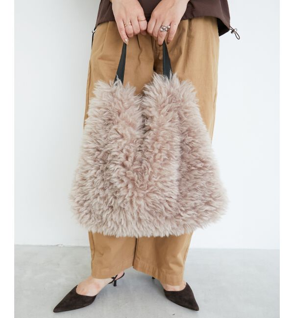 【ルクールブラン/le.coeur blanc】 ビッグエコファーバッグ