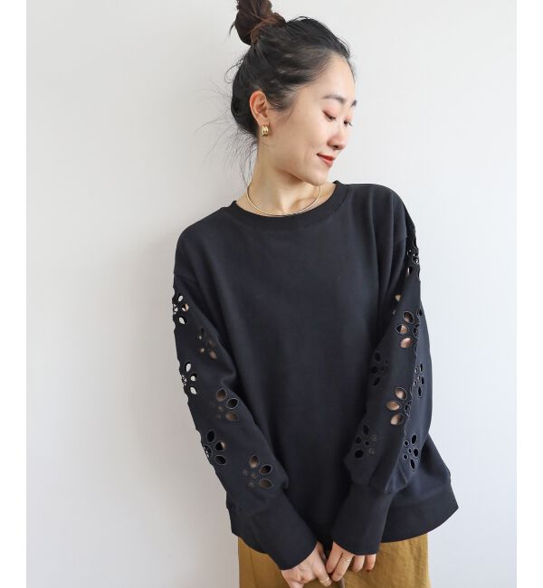 メンズファッションの一押し|【ルクールブラン/le.coeur blanc】 《WEB限定アイテム》カットワーク刺繍スウェット