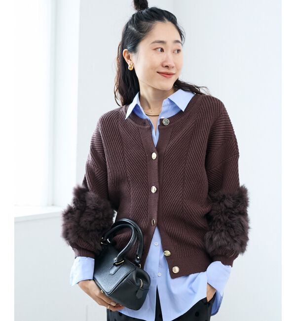 【ルクールブラン/le.coeur blanc】 《手洗い可能》TORRAZZO DONNA別注ラビットファーニット