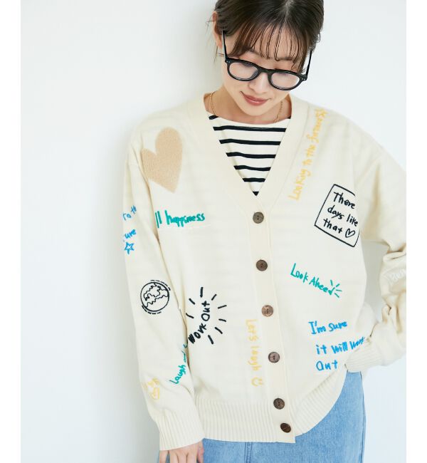 メンズファッションの一押し|【ルクールブラン/le.coeur blanc】 《手洗い可能》TORRAZZO DONNA エンブロイダリーニットカーデ