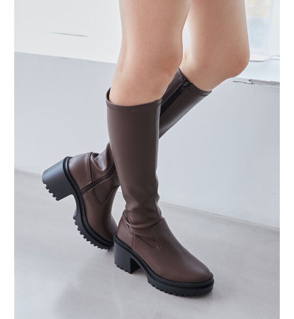 【マジェスティックレゴン/MAJESTIC LEGON】 盛れるストレッチロングブーツ