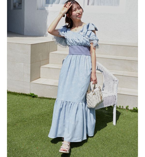 【マジェスティックレゴン/MAJESTIC LEGON】 ∞フリルリボンコルセットワンピース